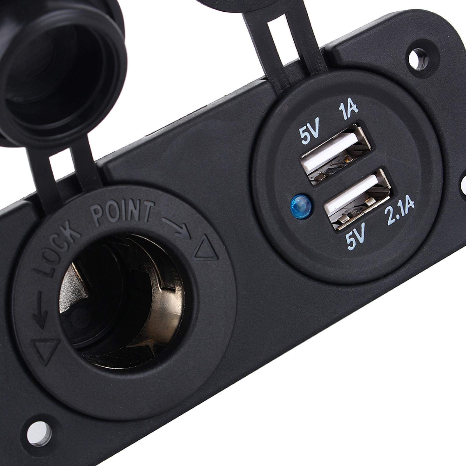 Kuuleyn Sdoppiatore Accendisigari Auto Doppio USB 12V
