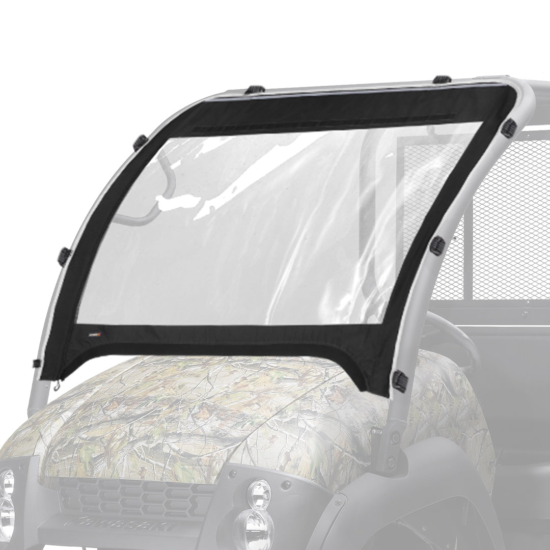 KEMIMOTO Parabrezza Anteriore Kawasaki Mule 610 Tessuto con Cerniera