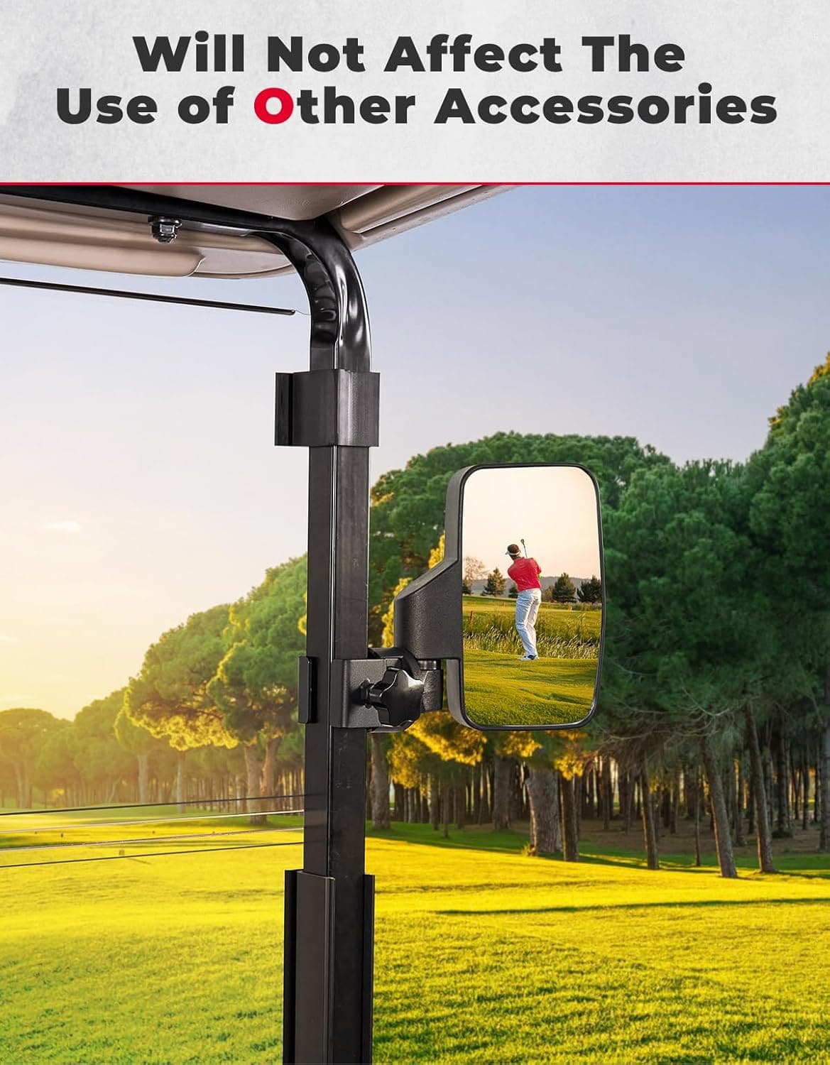 KEMIMOTO Parabrezza Golf Cart EZGO RXV Pieghevole 5mm