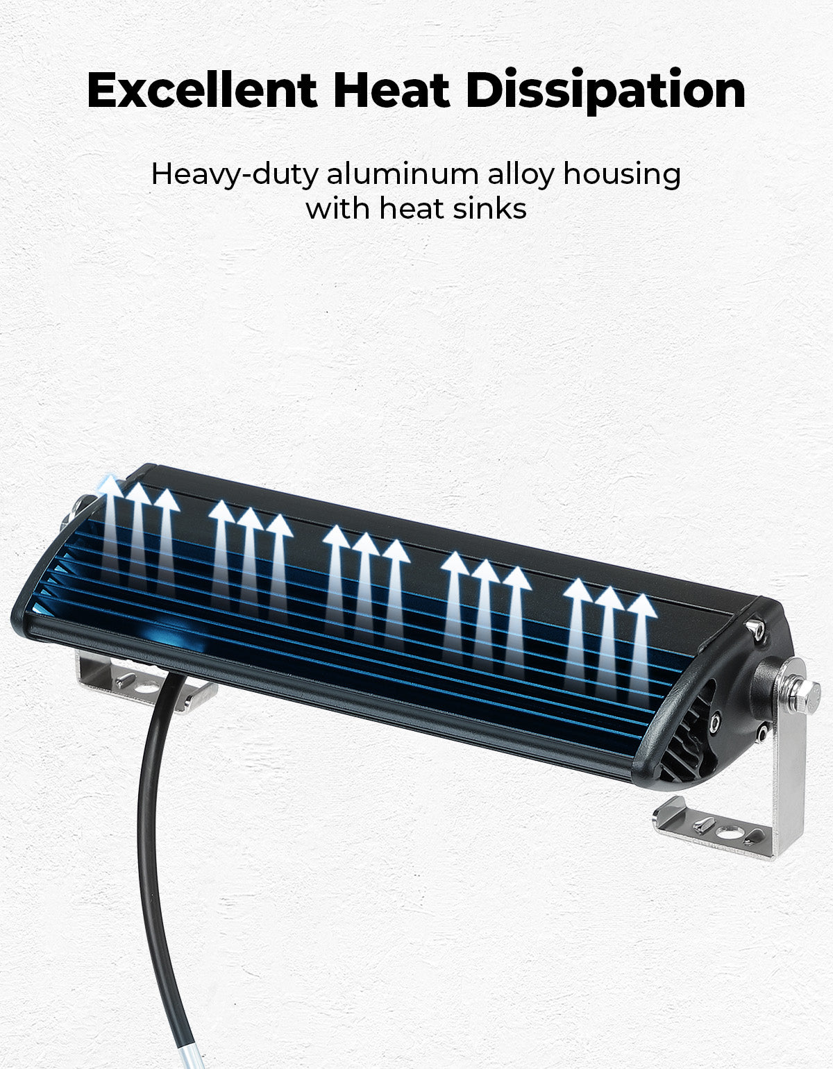 KEMIMOTO Maverick X3 barra LED torre 254 mm con staffa