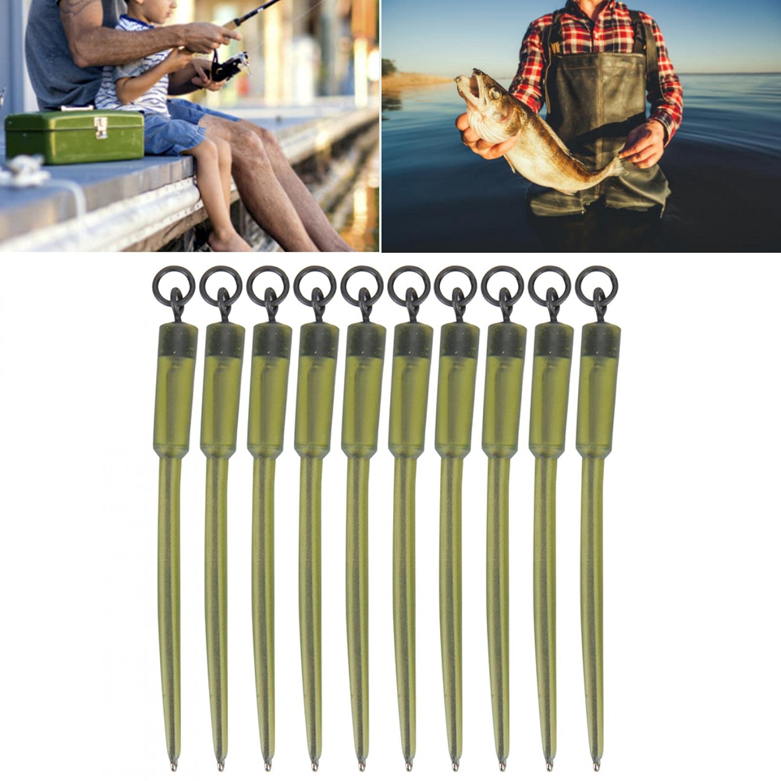 Kuuleyn Attacchi PVA Pesca Connettori 10 Pezzi Rame