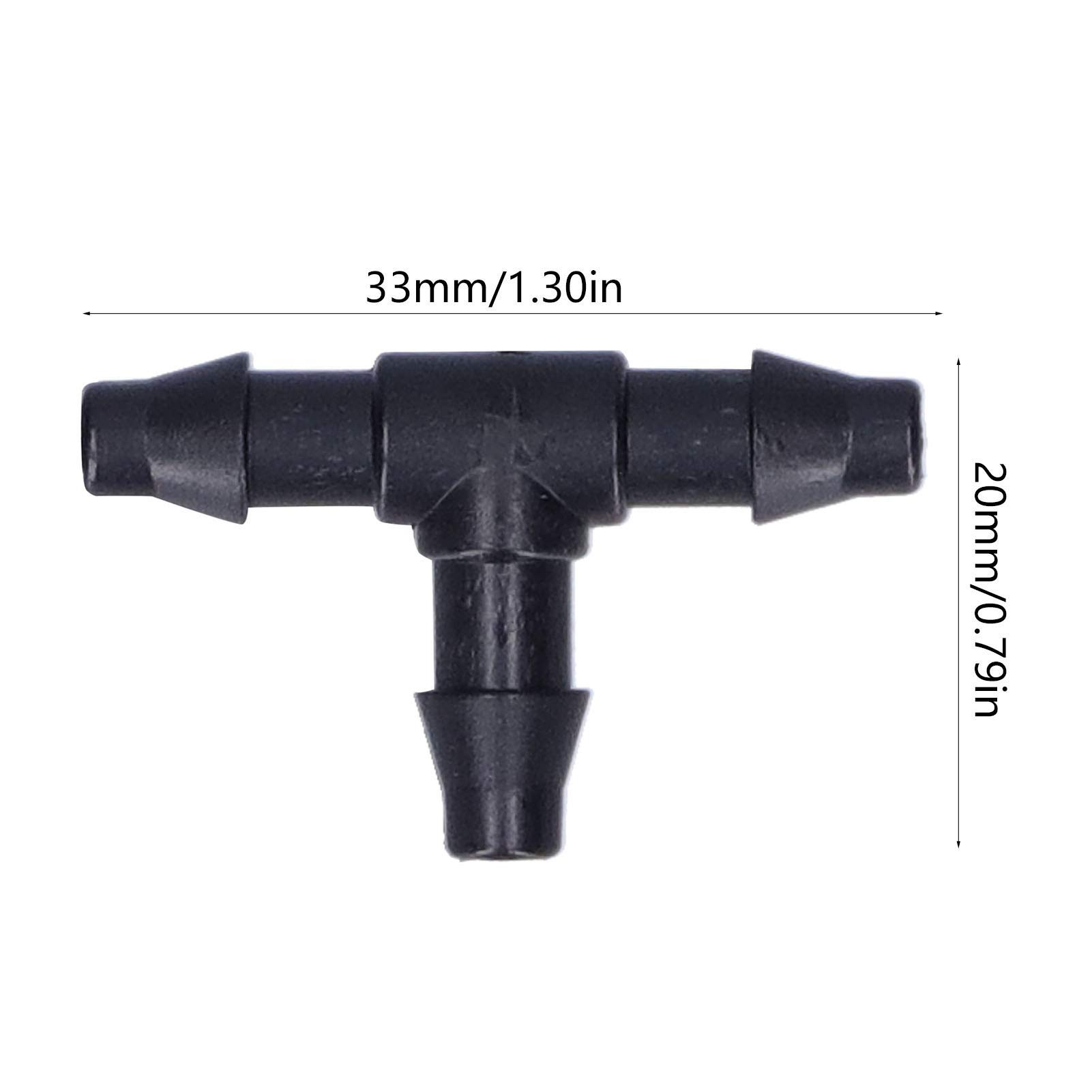 Kuuleyn Raccordo a T Irrigazione 4/7 Tubo 100 Pezzi