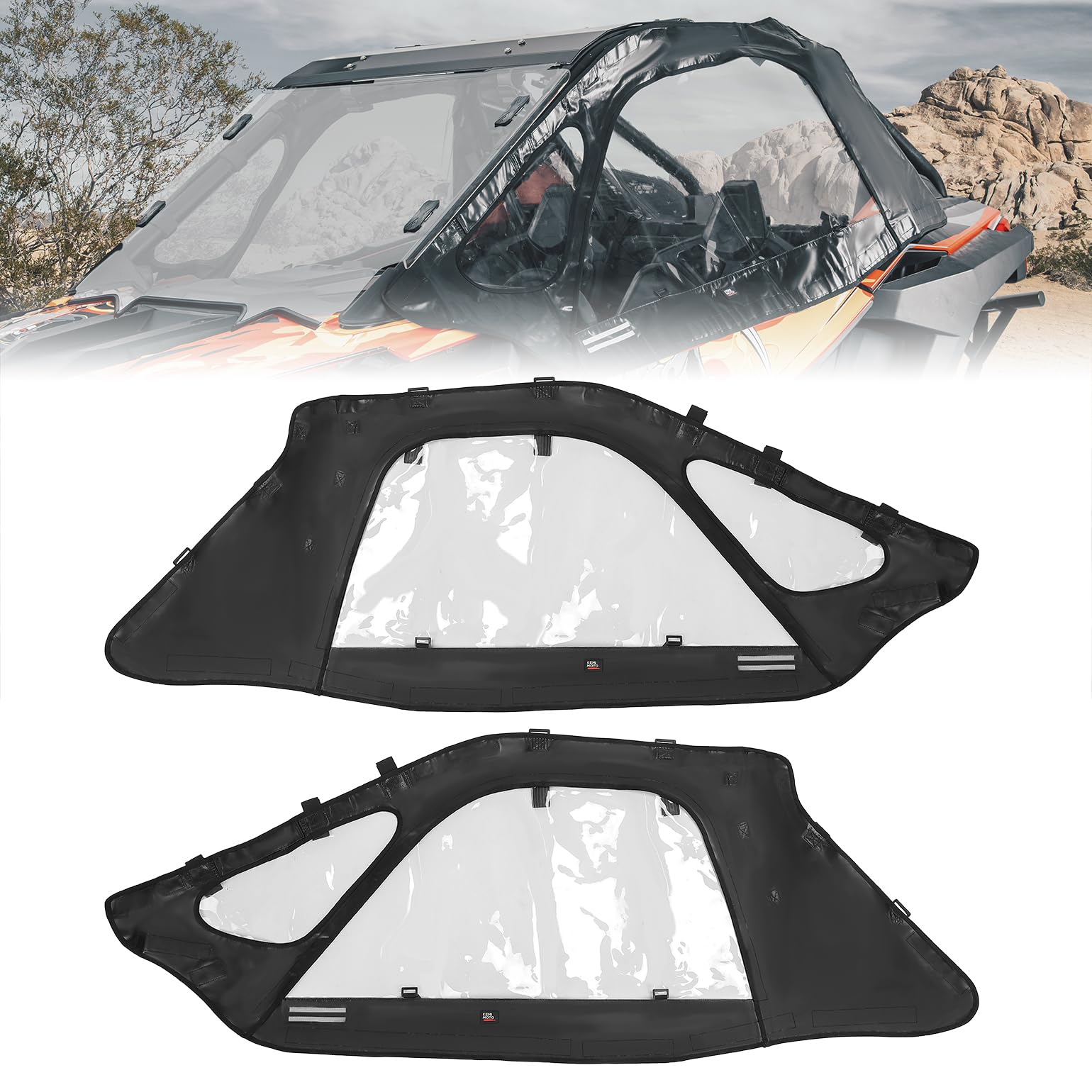 KEMIMOTO RZR PRO XP porte superiori morbide 2 posti antipioggia