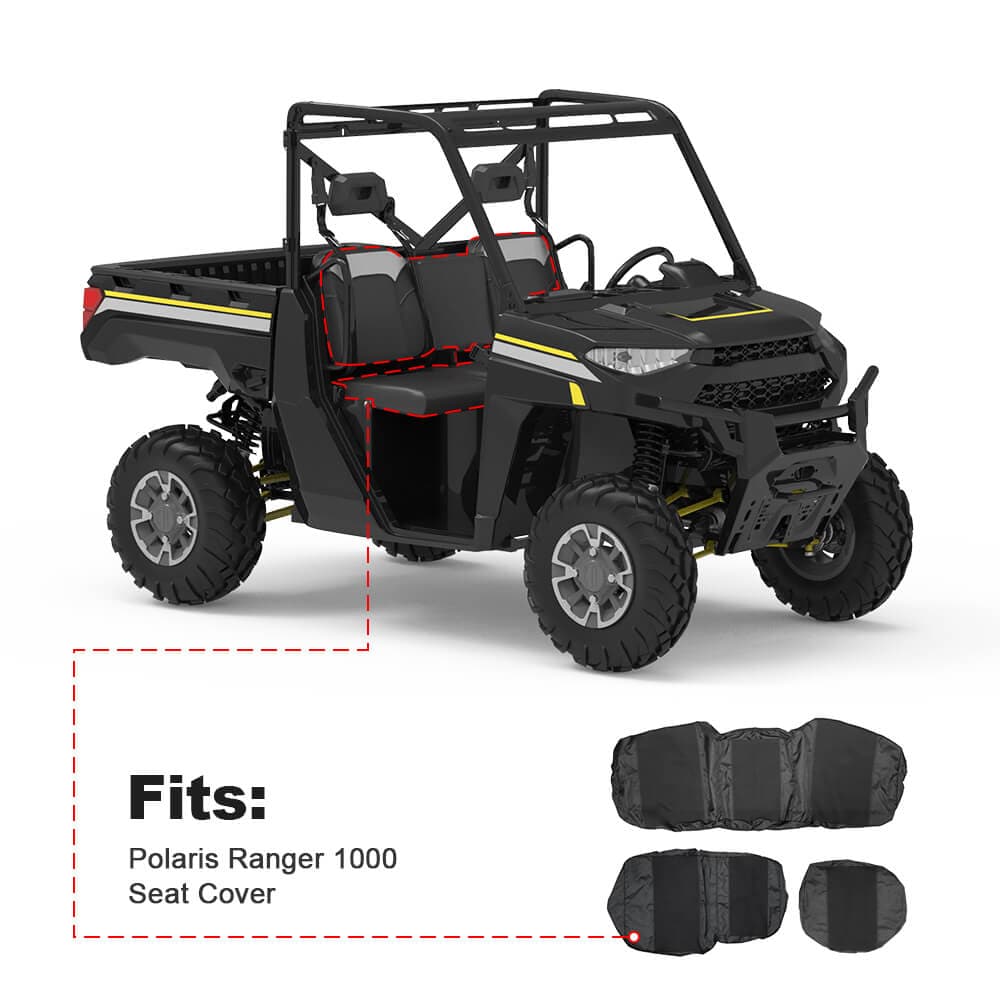Kemimoto Ranger XP 1000 coprisedili impermeabili + 6 ganci 2" bed