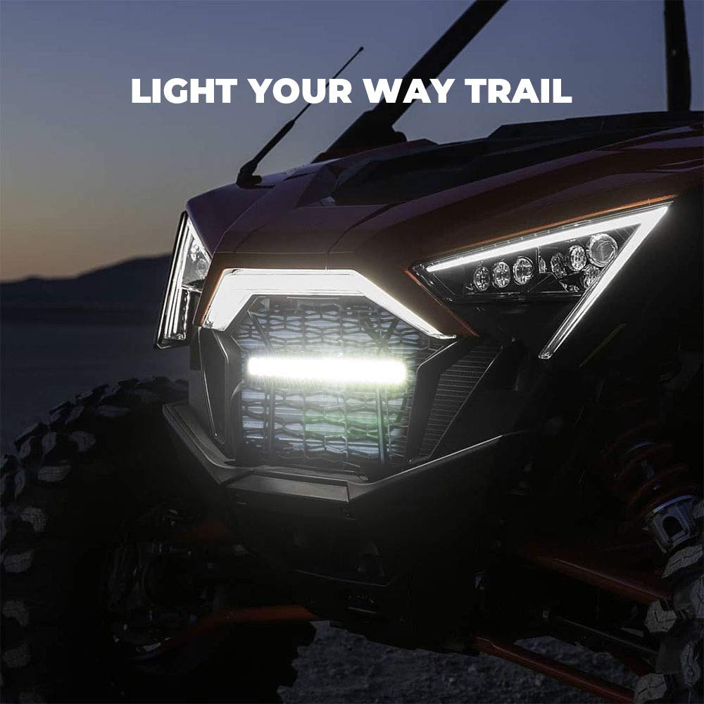 KEMIMOTO RZR PRO XP griglia anteriore mesh con barra LED