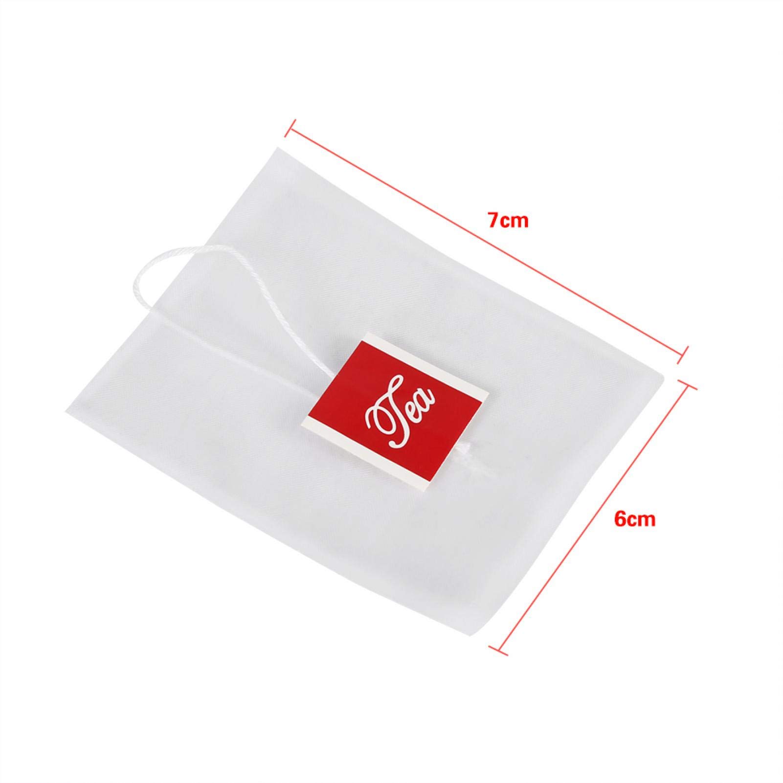 Kuuleyn sacchetti filtro tè nylon 100 pezzi 7x6 cm