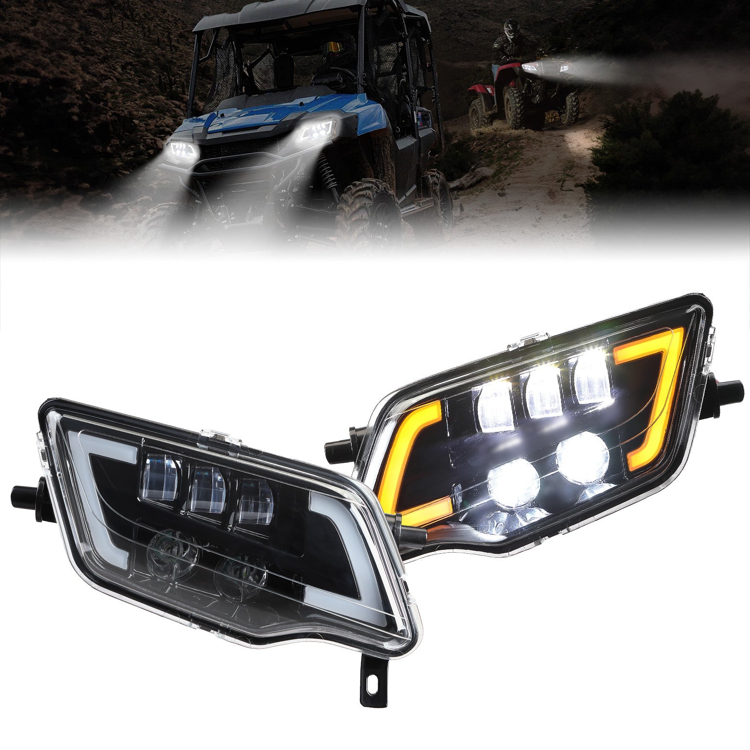 Kemimoto Pioneer Talon faro LED con freccia 5160LM
