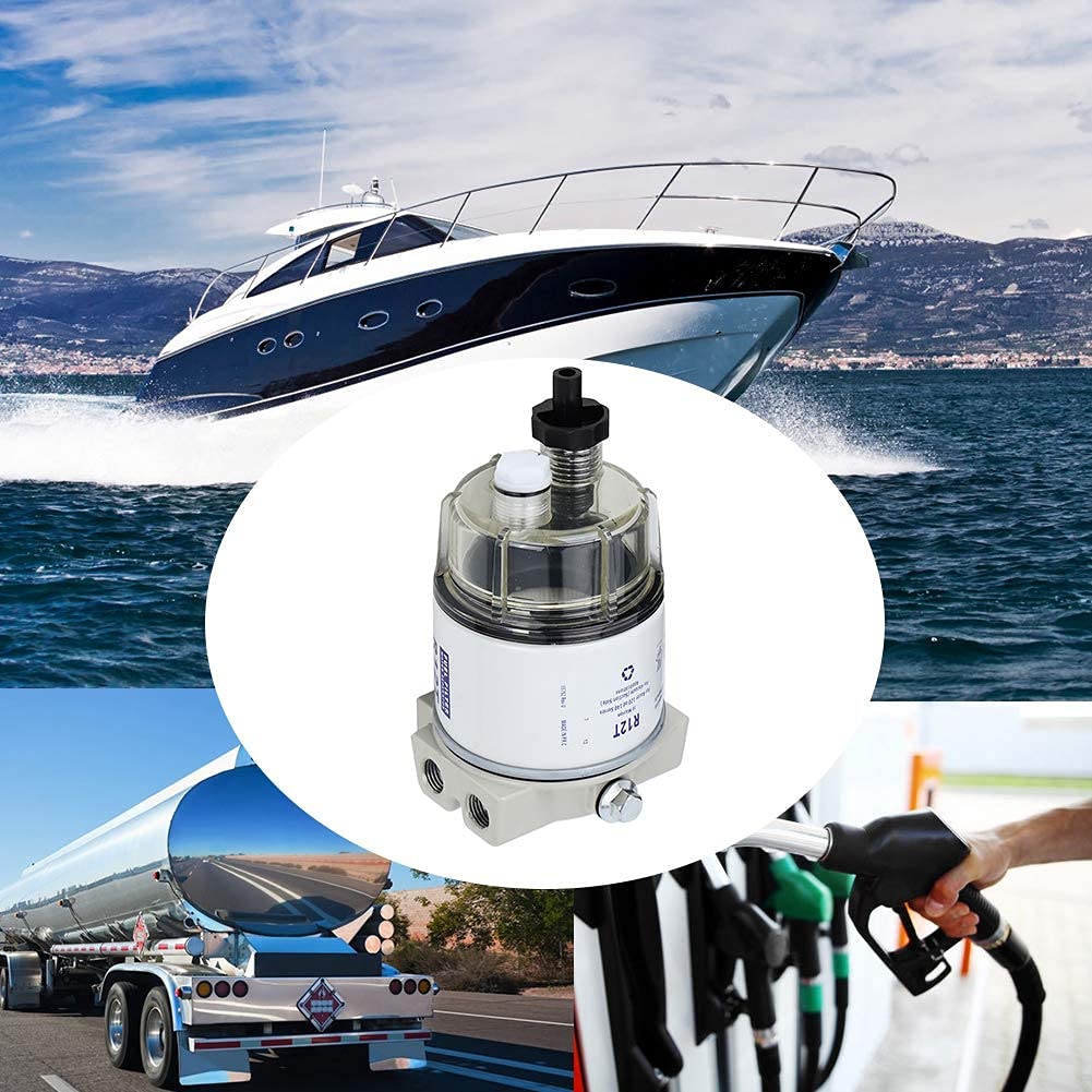 Kuuleyn R12T Filtro Carburante Barca 10 Micron Separatore Acqua