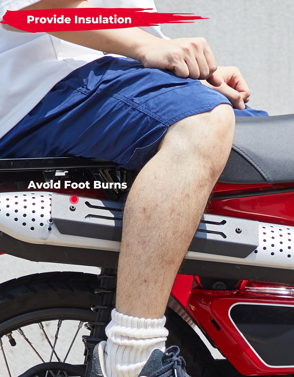 Kemimoto Paracalore Scarico Acciaio per CT125 Trail 125