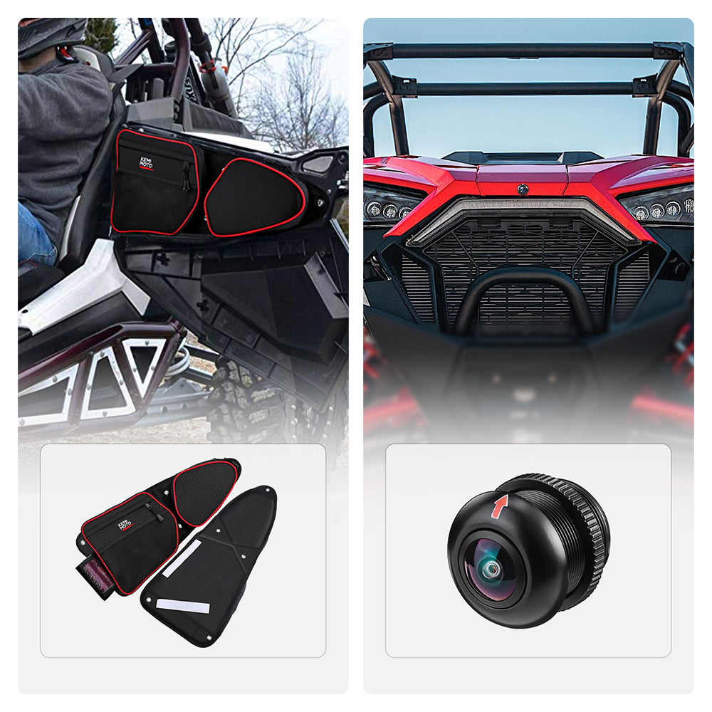 KEMIMOTO RZR XP 1000 borse porta e telecamera anteriore