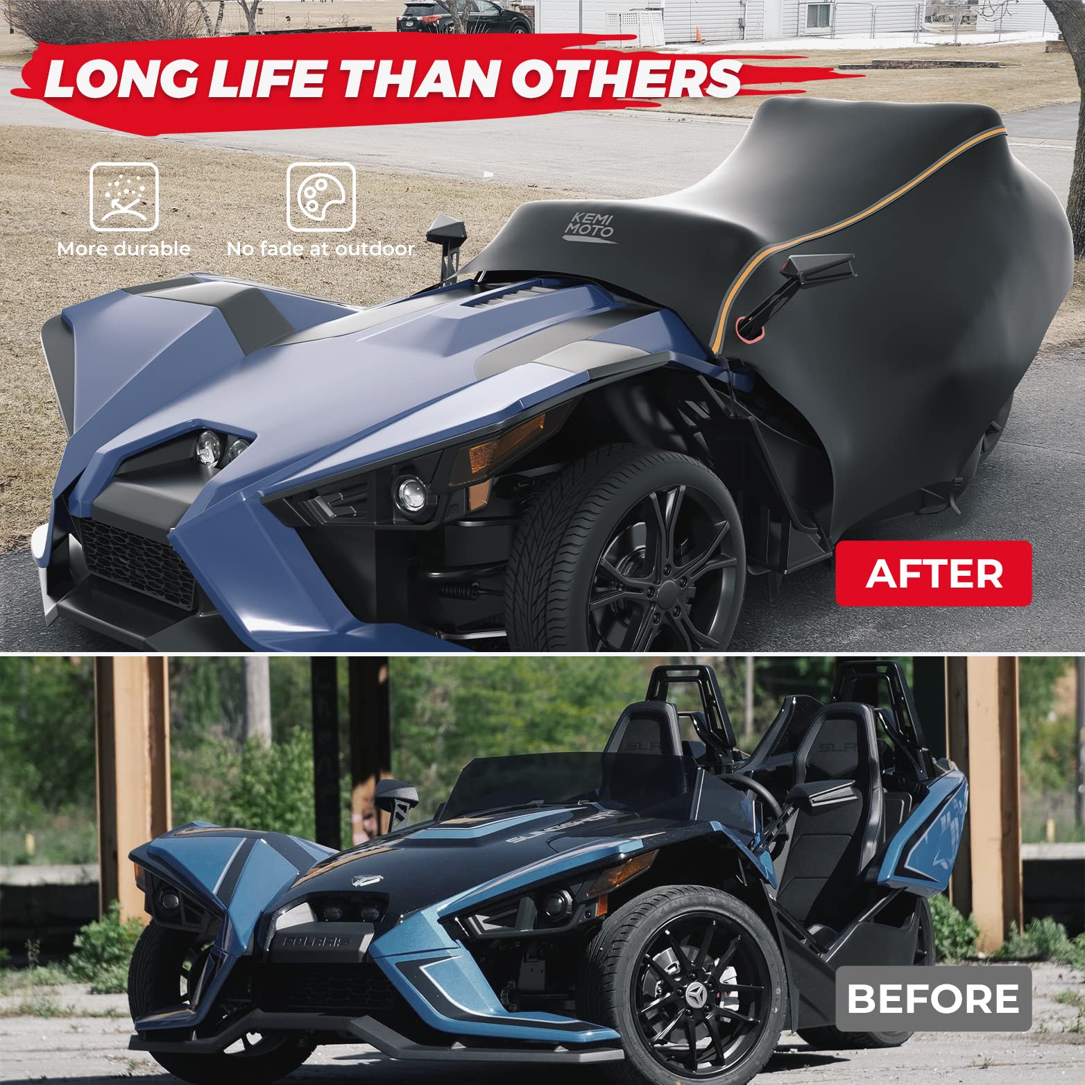 Kemimoto Slingshot cover pozzetto + borsa console