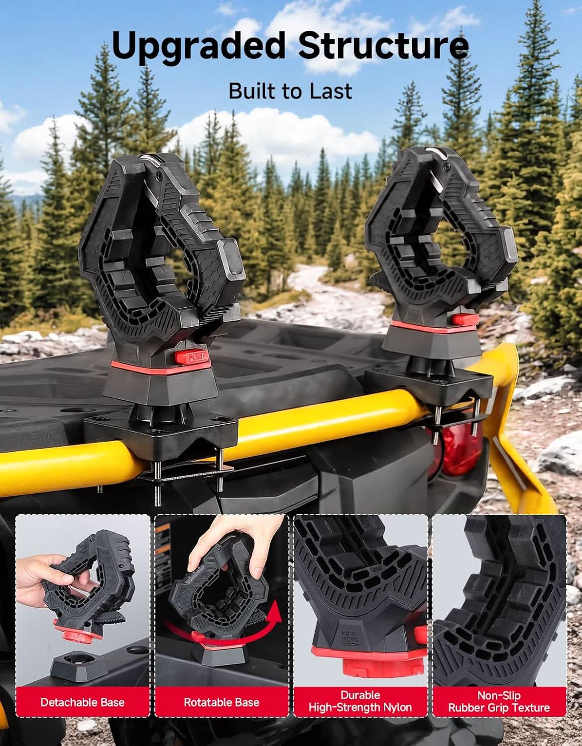 KEMIMOTO Porta Attrezzi Cricchetto ATV UTV Universale