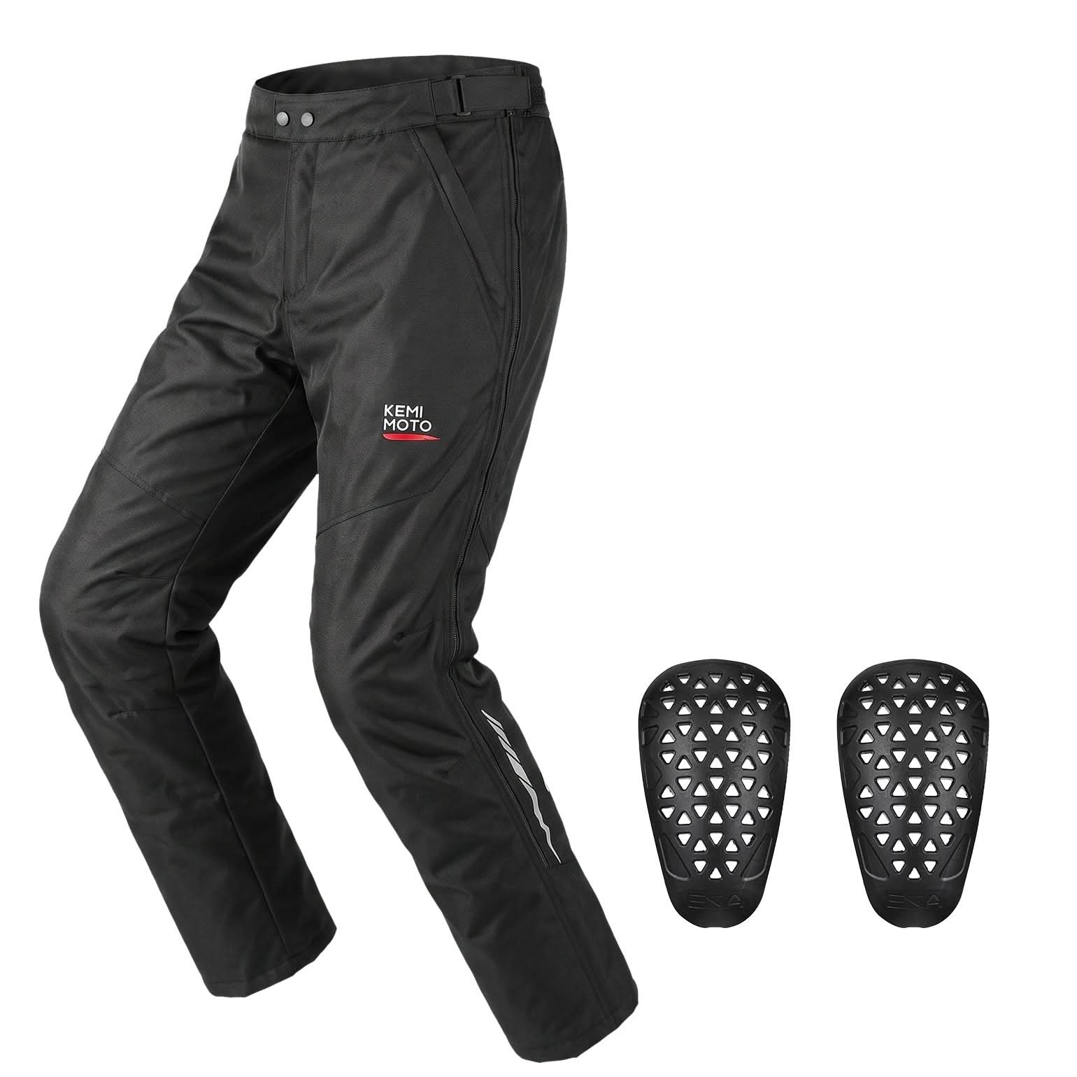KEMIMOTO Quick-Off pantaloni moto invernali antivento CE