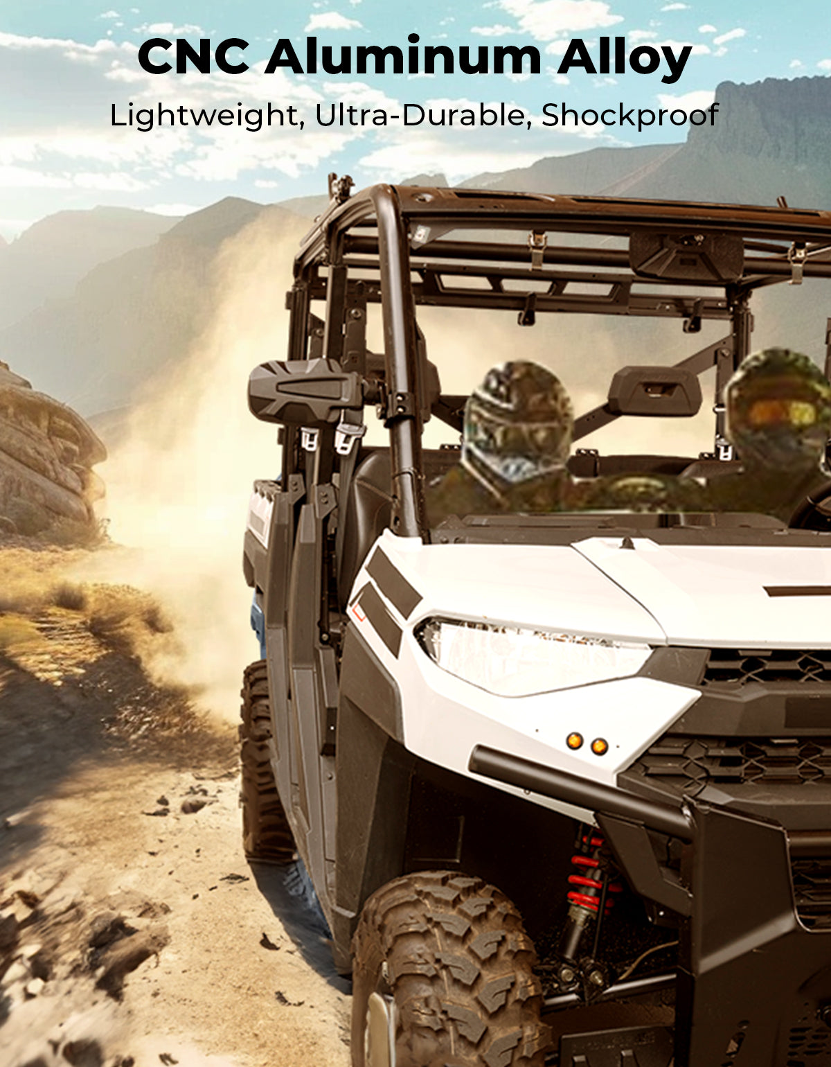 KEMIMOTO Pro-Fit Specchietti Laterali UTV Alluminio