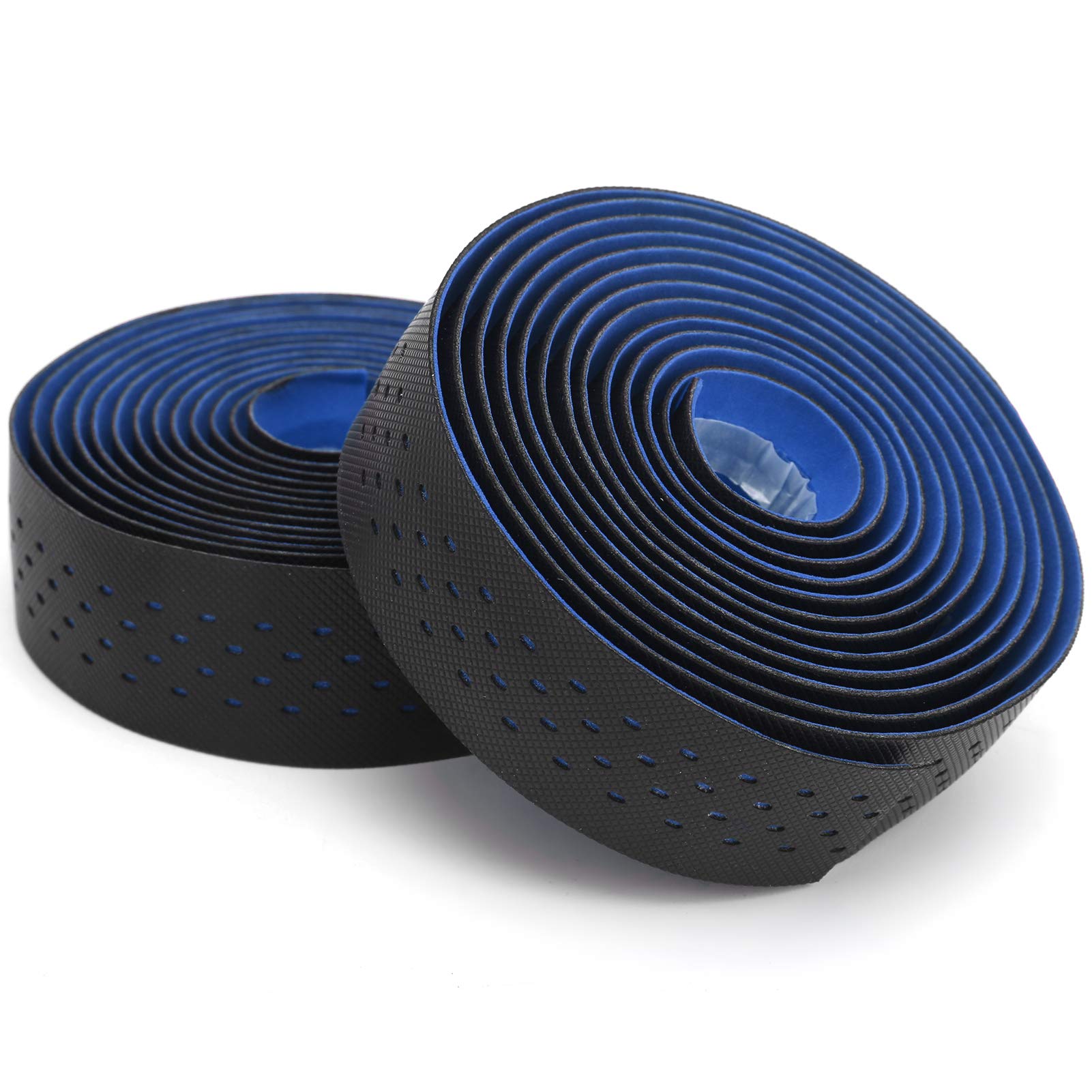 Kuuleyn nastro manubrio bici antiscivolo nero+blu
