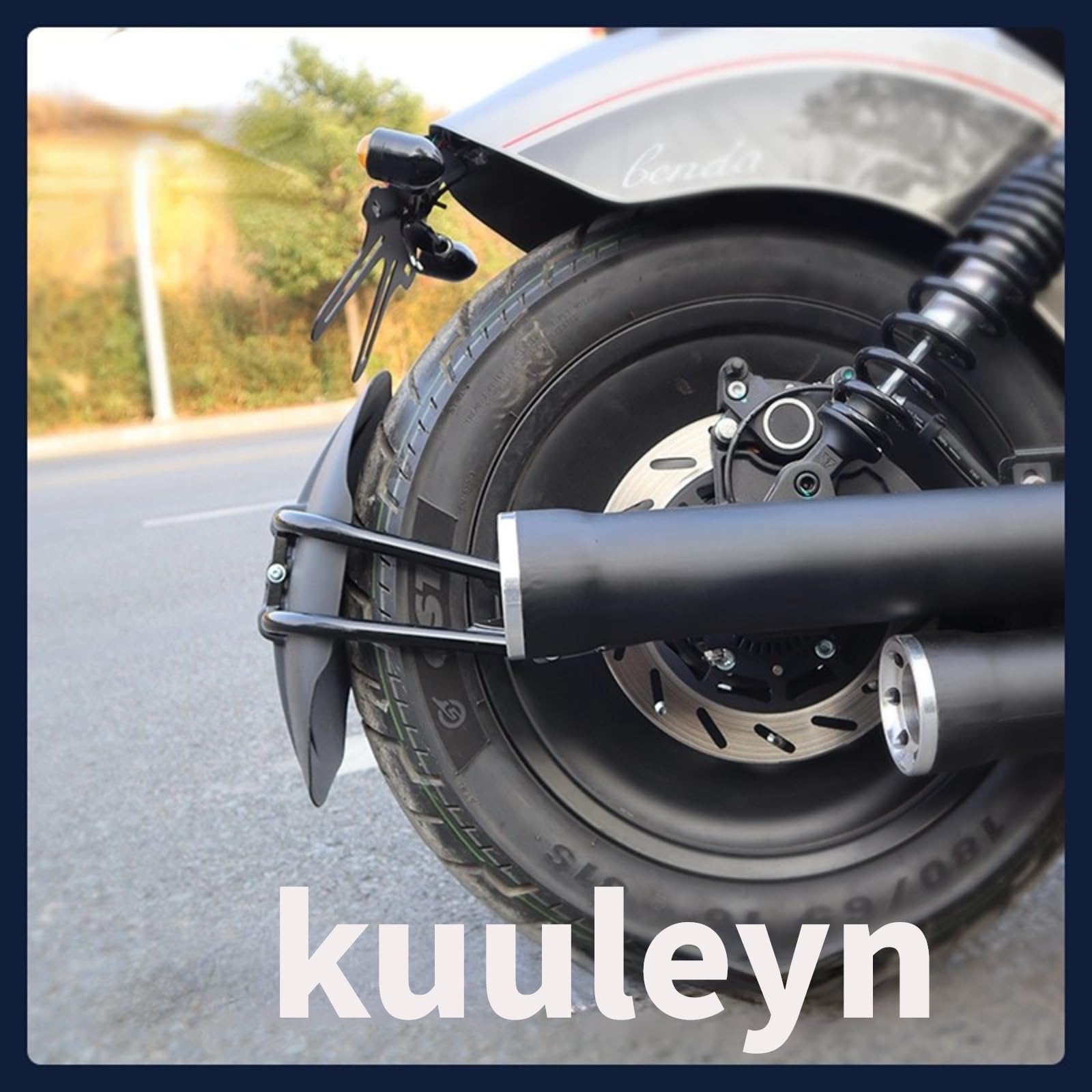 Kuuleyn Parafango Posteriore Moto 12-18 Pollici Acciaio