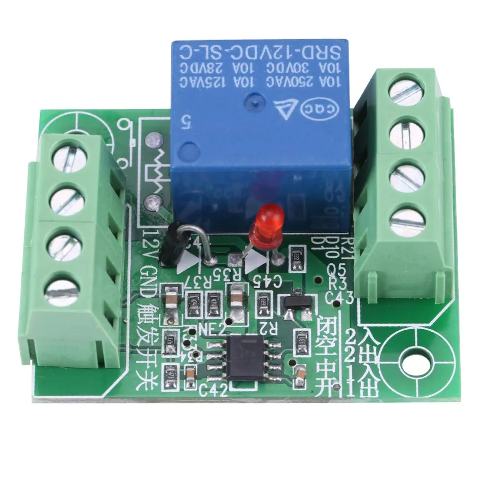 Kuuleyn Modulo Relè Bistabile 1 Canale DC 12V Morsetti Vite