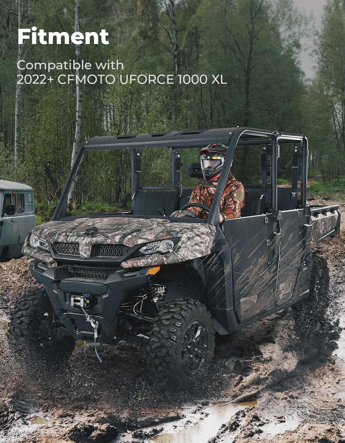 KEMIMOTO UForce 1000XL mezze porte alluminio 4 pezzi
