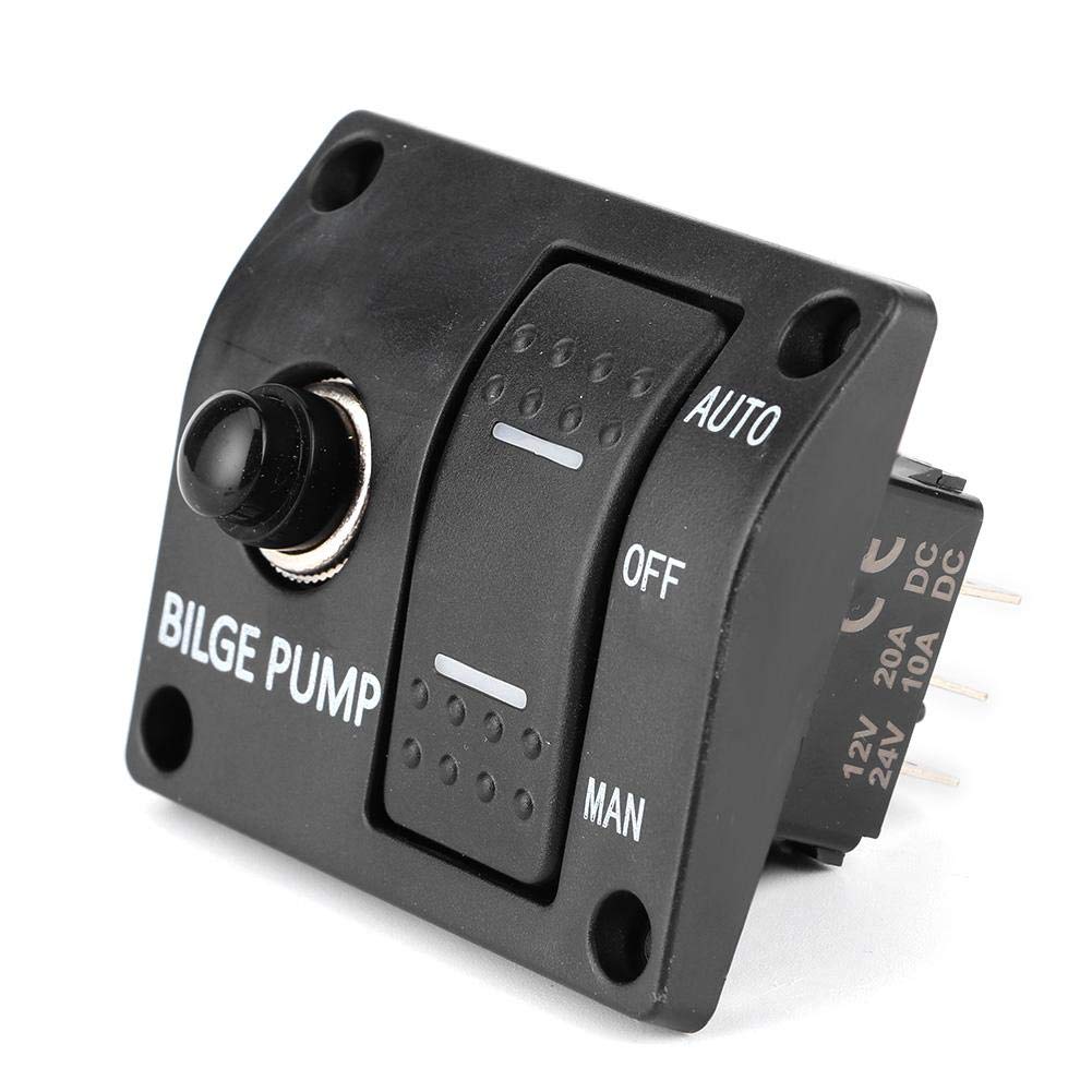 Kuuleyn Interruttore Pompa Sentina 3 Vie 12V 24V LED