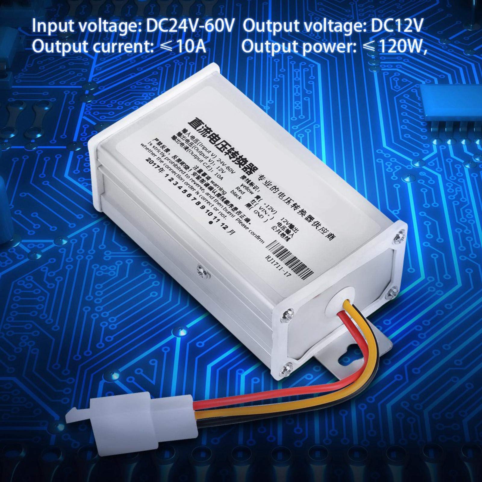 Kuuleyn adattatore convertitore DC 24V-60V a 12V 120W 10A