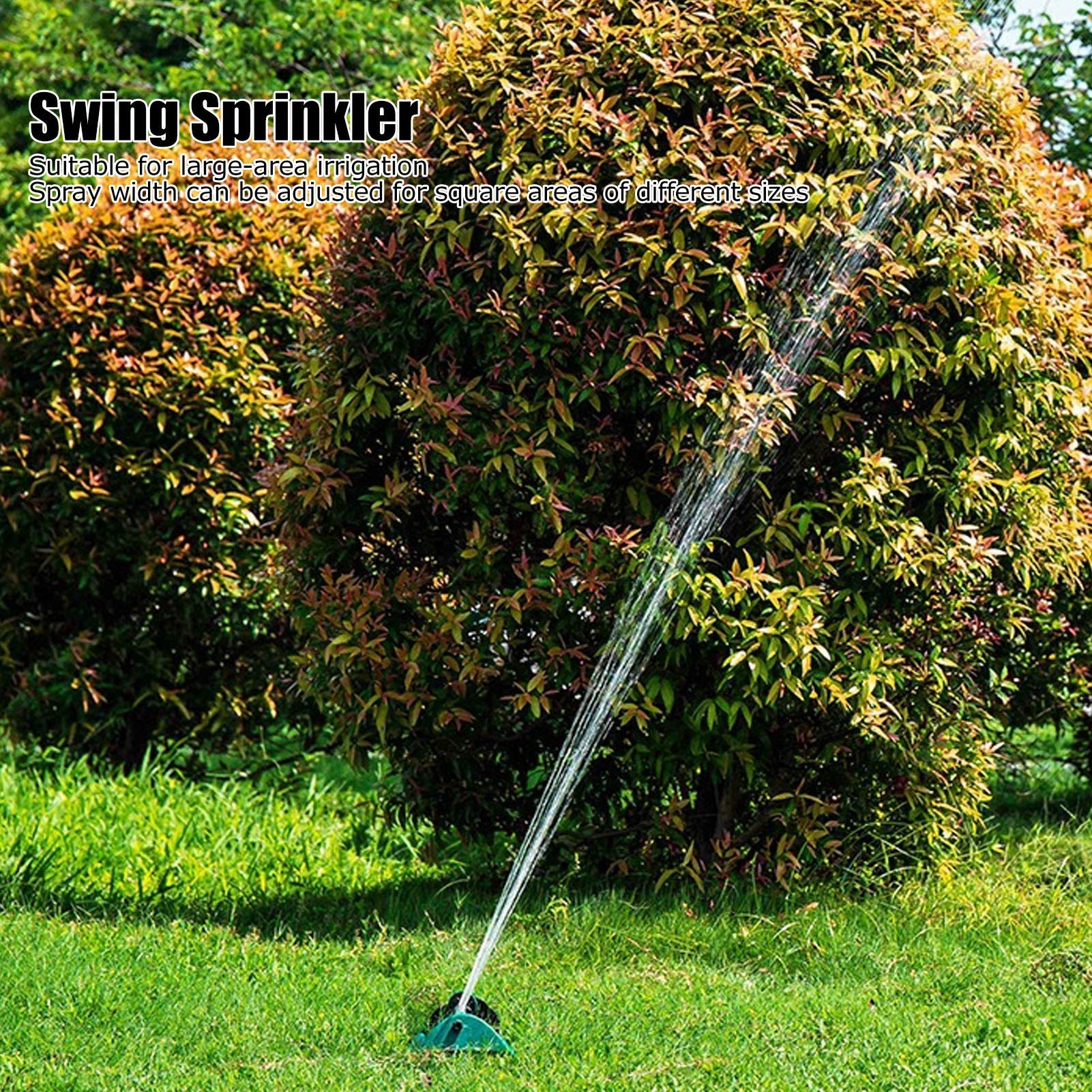 Kuuleyn Irrigatore Oscillante 15 Fori da Giardino Alluminio