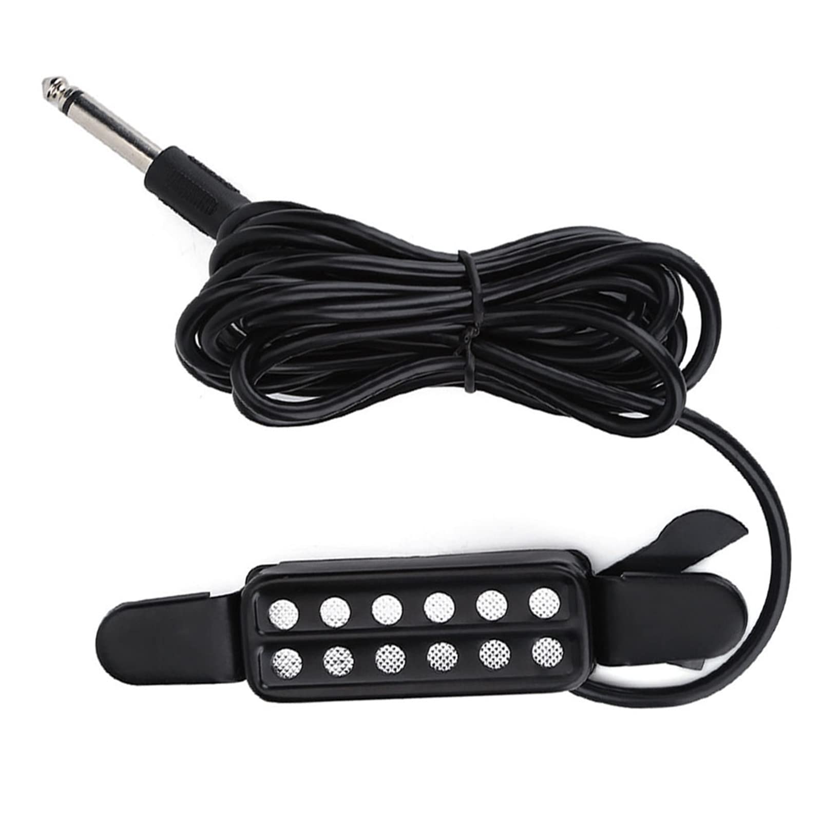 Kuuleyn Pickup Chitarra Acustica Magnetico Buca 12 Fori con Cavo