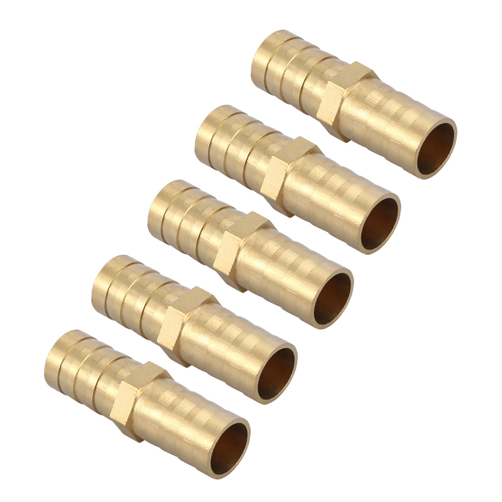 Kuuleyn Raccordo Diritto Ottone 12 mm 5 Pezzi per Tubo