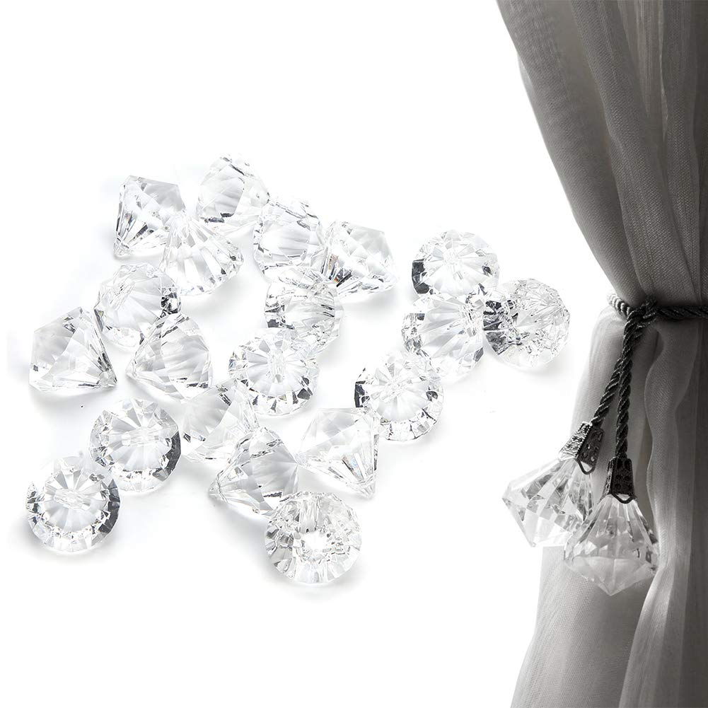 AOWINHIT Ciondoli Diamante Acrilico 2,5 cm 20 Pezzi fai da te