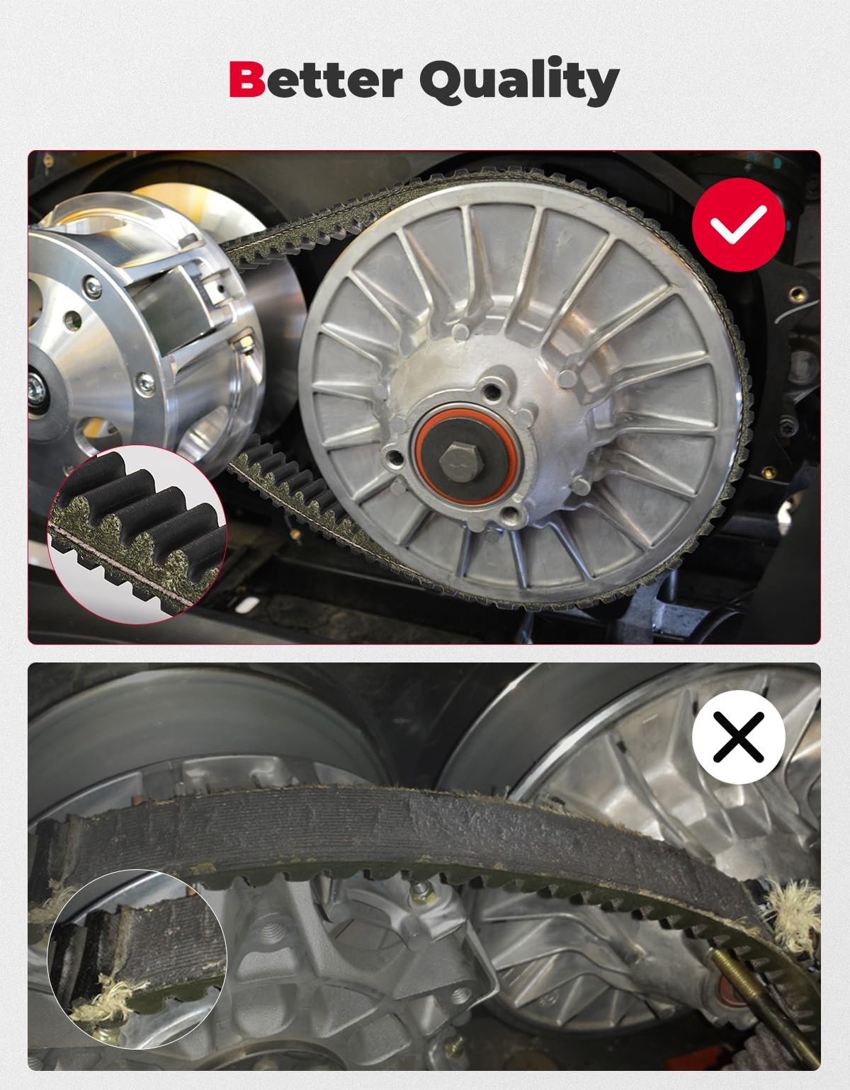 Kemimoto Cinghia Trasmissione Defender Maverick CVT rinforzata