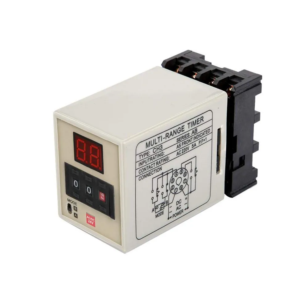 Kuuleyn AH3-DM relè temporizzatore 24V 0,01s-99h