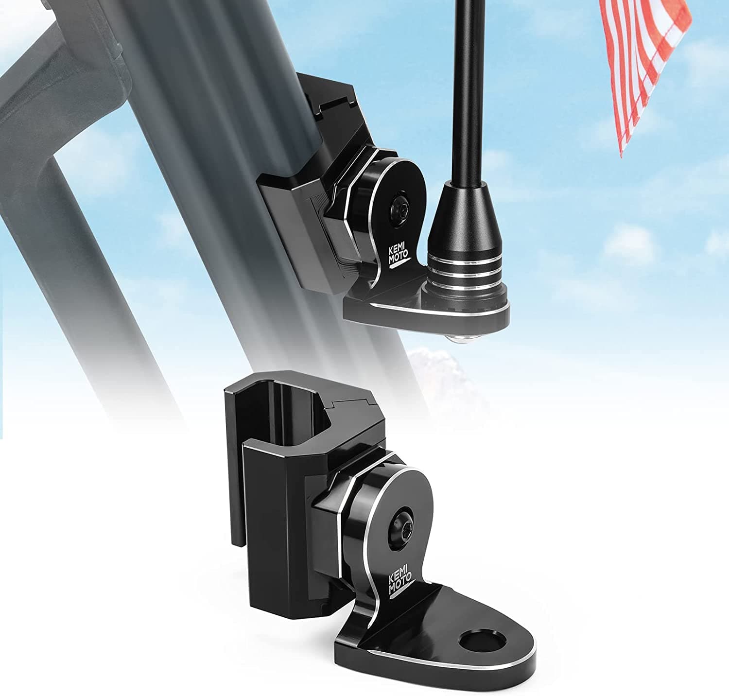 KEMIMOTO Supporto Antenna Whip Cage Alluminio