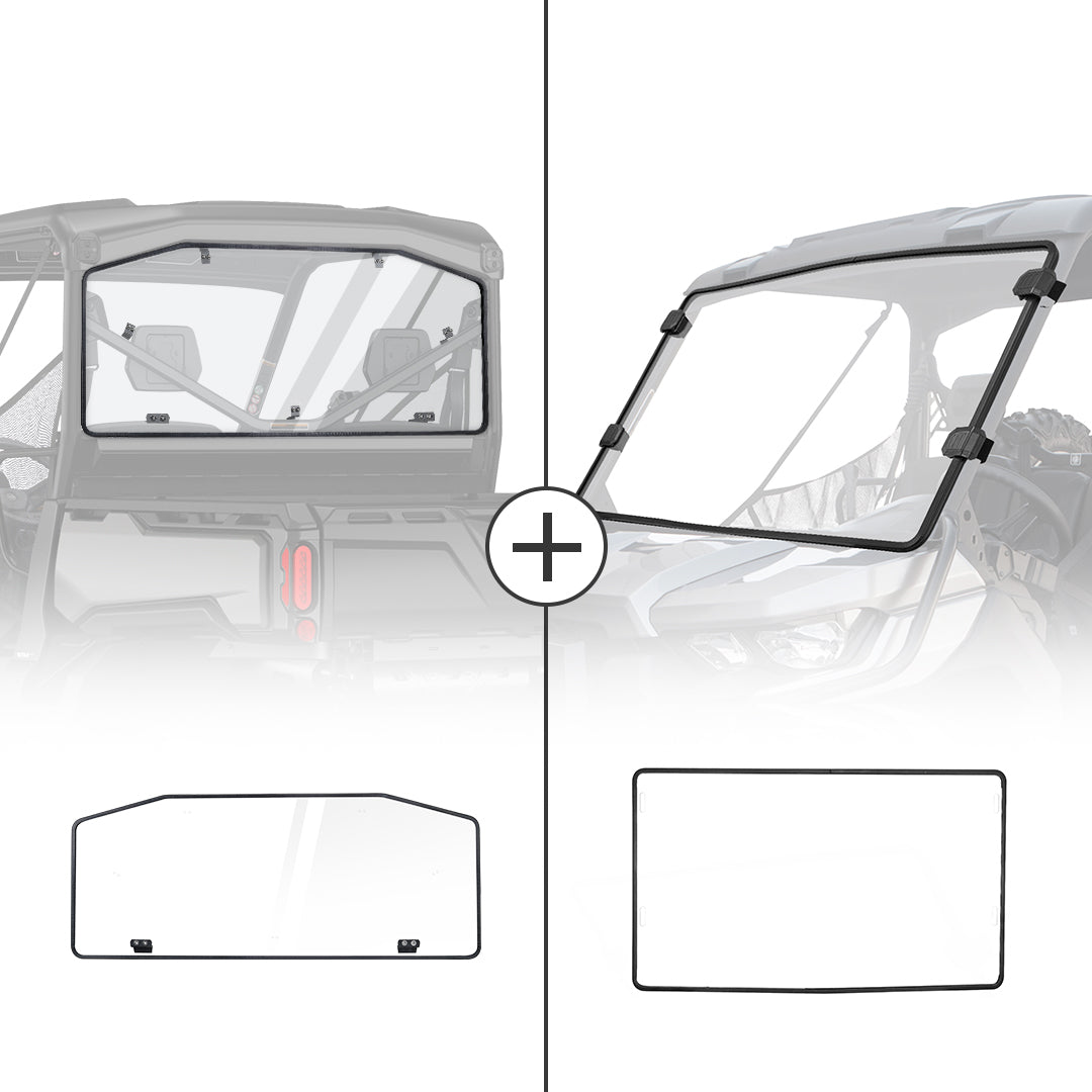 KEMIMOTO Defender parabrezza anteriore posteriore HD set