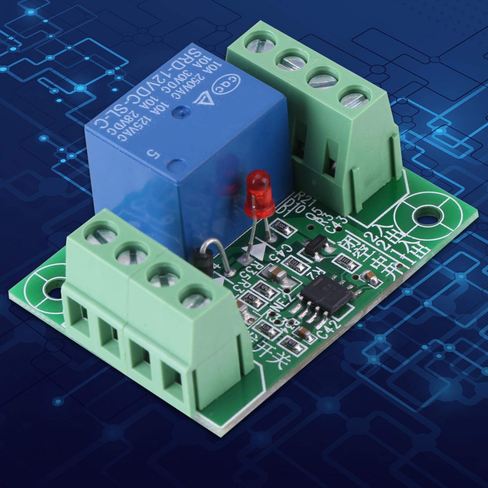 Kuuleyn Modulo Relè Bistabile 1 Canale DC 12V Morsetti Vite