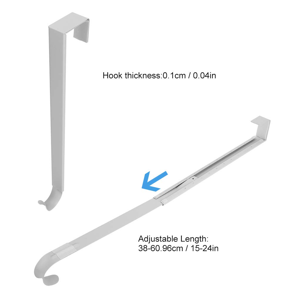 Hapivida Gancio Porta per Ghirlanda Bianco 38-61 cm