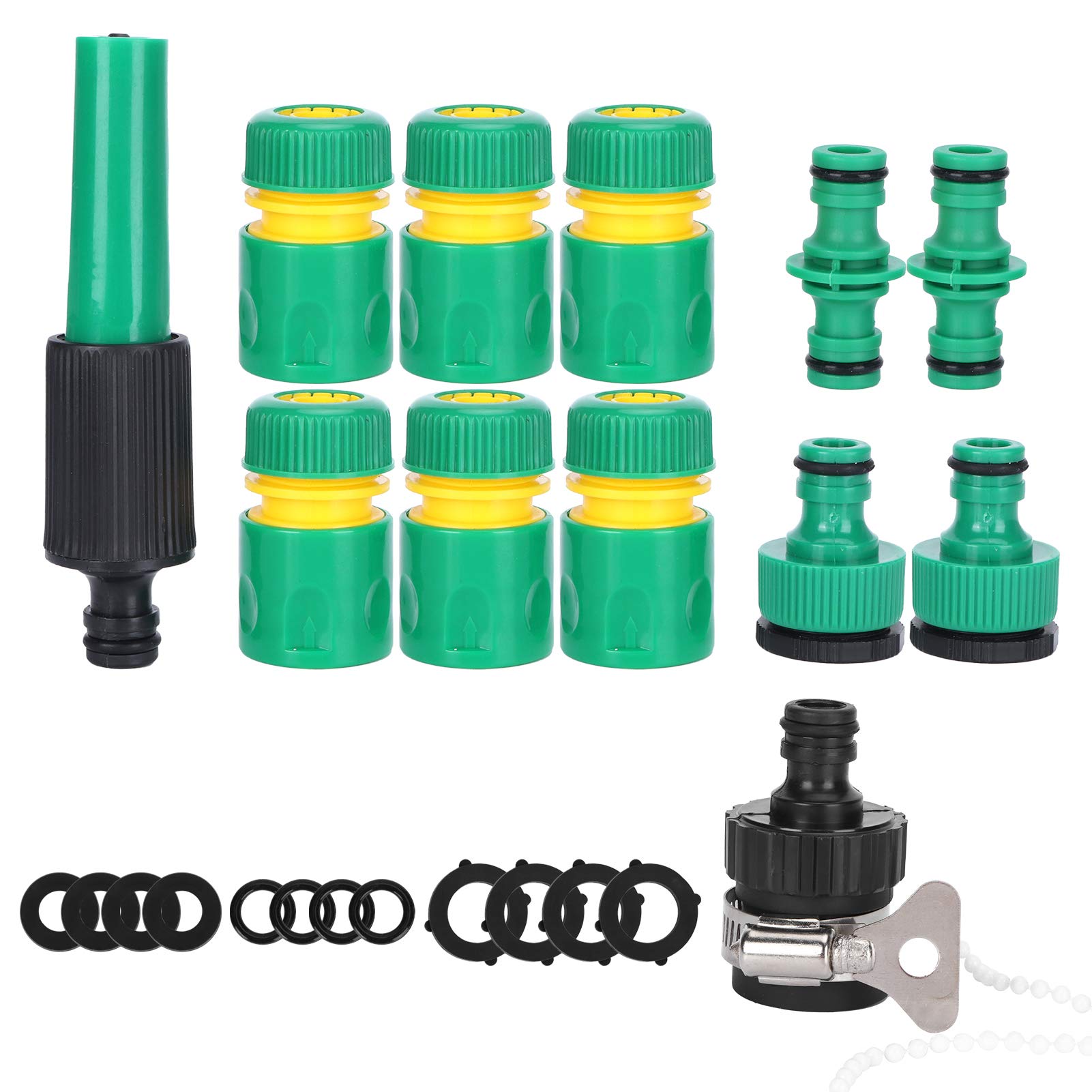 Kuuleyn Kit Irrigazione G1/2 Raccordi Tubo 24 Pezzi