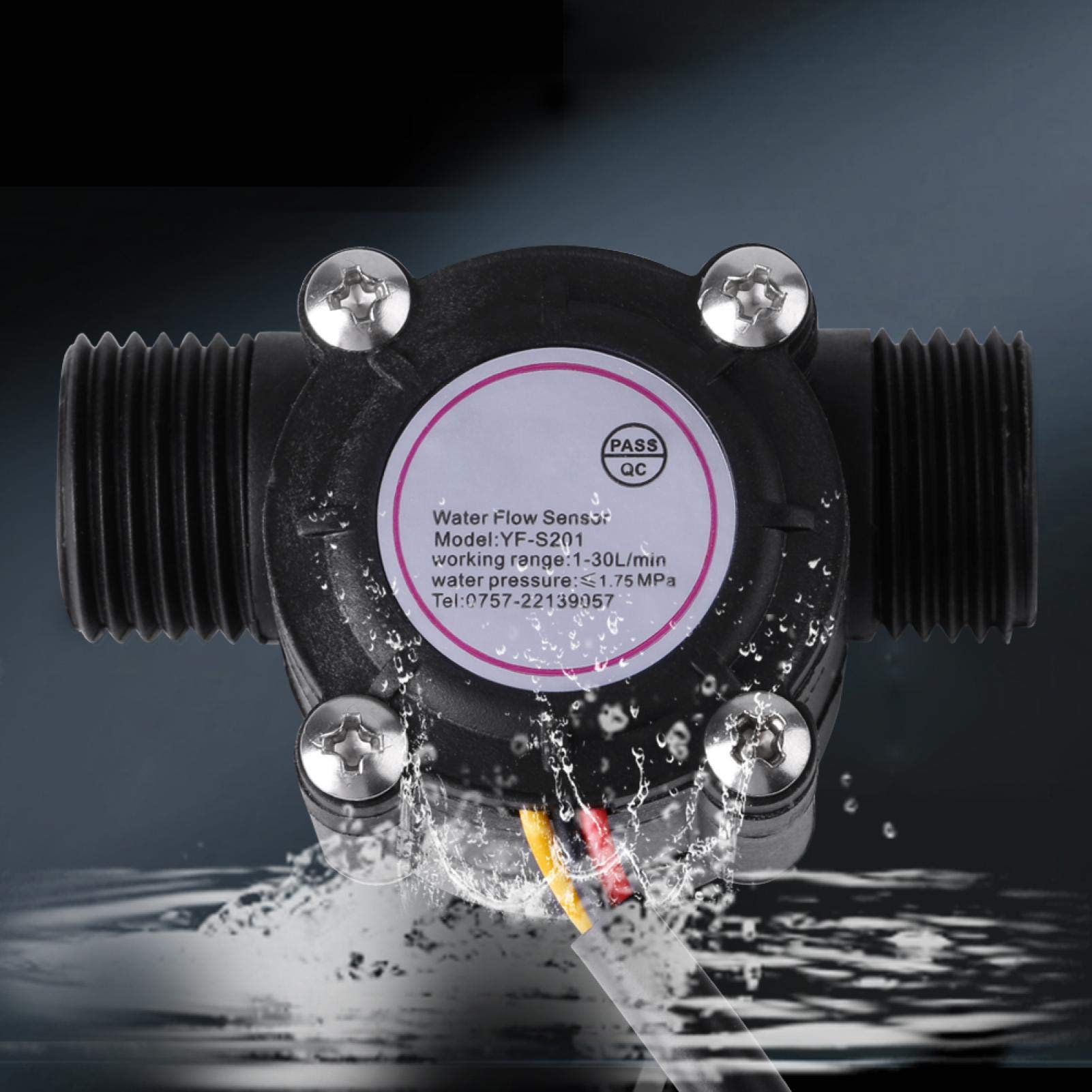 Kuuleyn DN15 G1/2 sensore flusso acqua Hall 1-30 L/min alta precisione