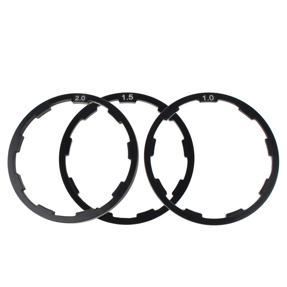 Kuuleyn Distanziali Bici Alluminio 1mm 1,5mm 2mm 3 Pezzi