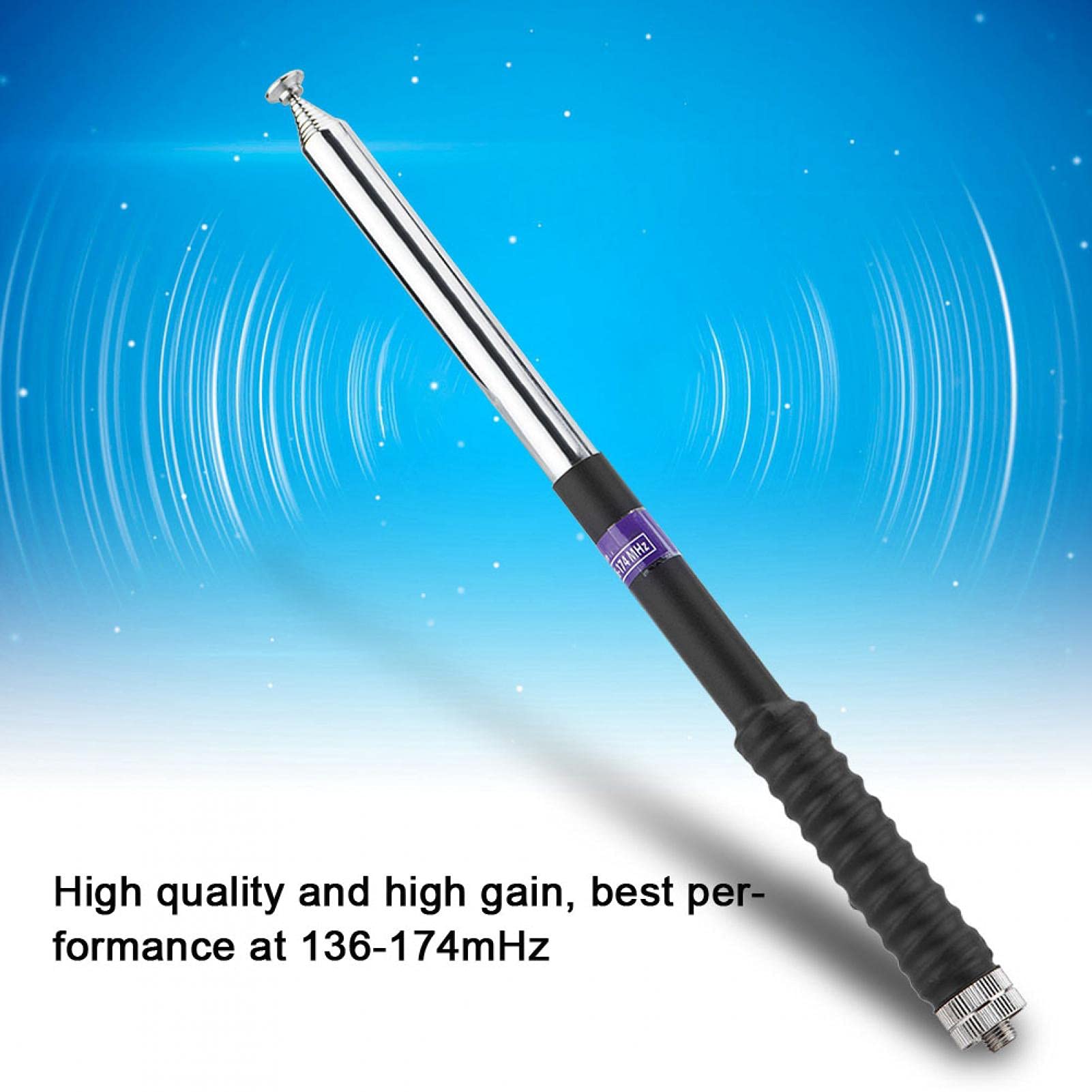 Kuuleyn Antenna telescopica SMA-F 136-174MHz 3dBi
