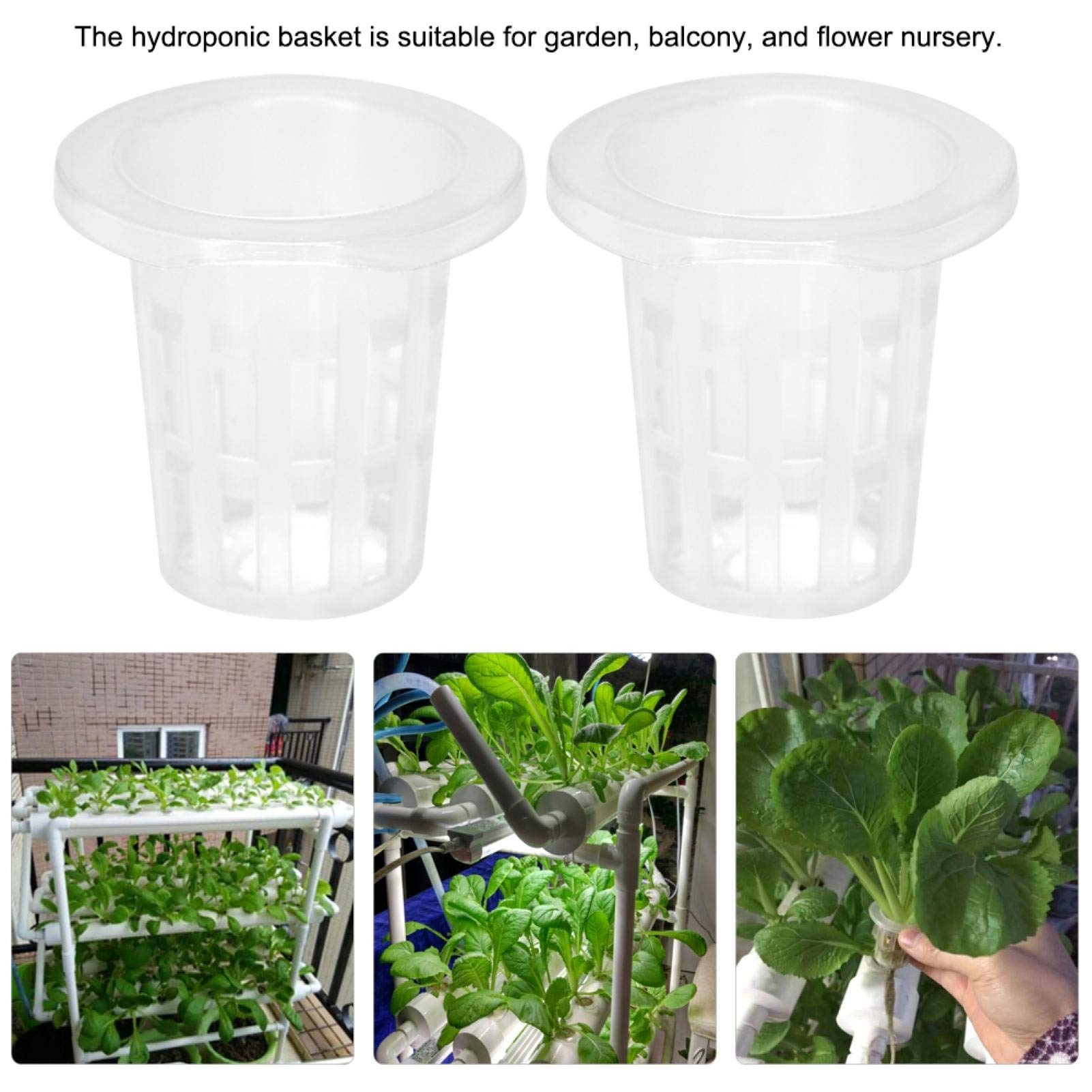 Kuuleyn Cestini Idroponici Rete Plastica Set 10 Pezzi