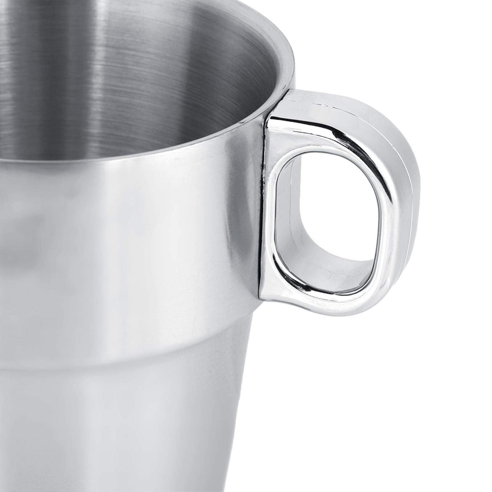 Kuuleyn Set 6 Tazze Acciaio Inox 300 ml Campeggio