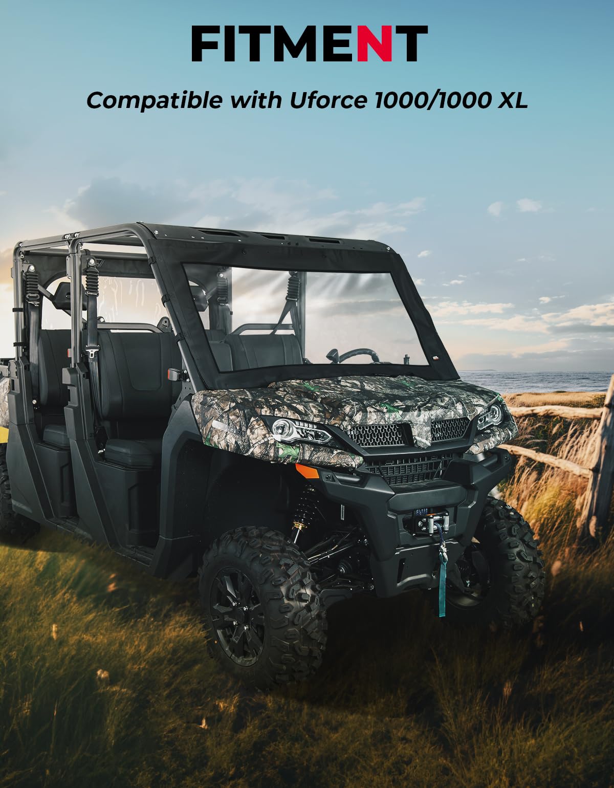 Kemimoto UForce 1000 parabrezza anteriore morbido