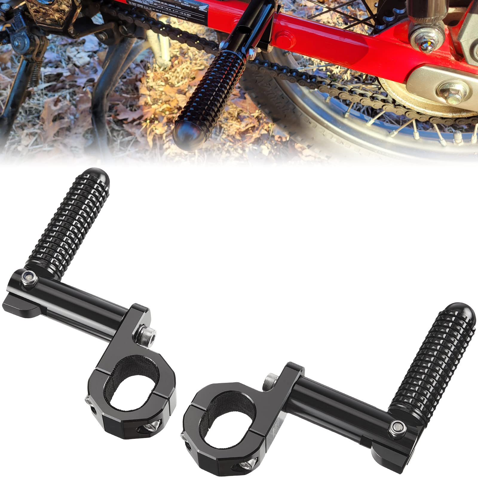 Kemimoto CT125 pedane passeggero posteriori pieghevoli alluminio