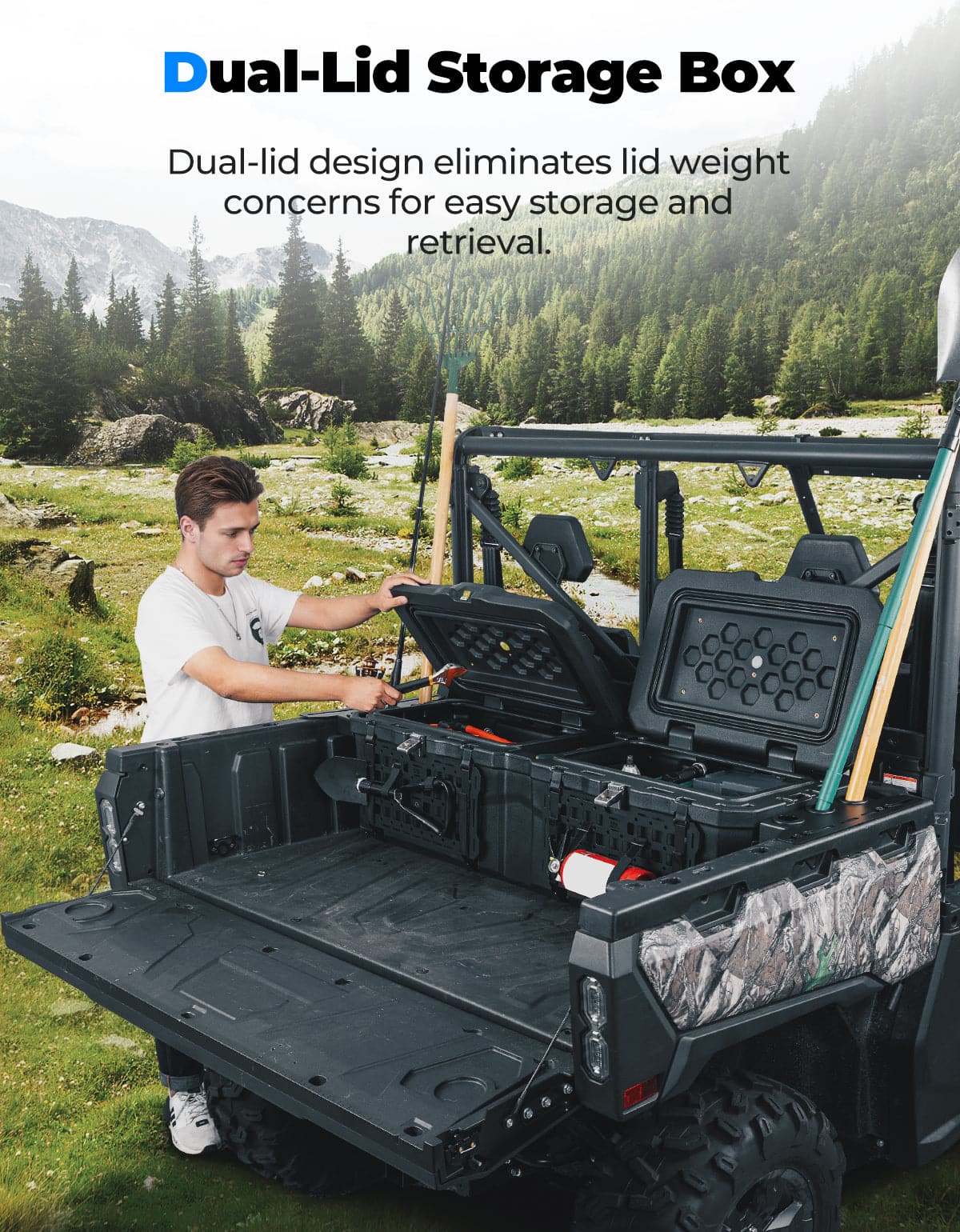 KEMIMOTO Bauletto Cassone UTV 110L CFMOTO Uforce Lucchettabile