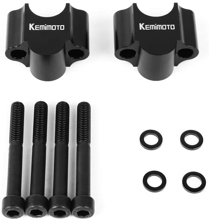 Kemimoto FHBUN026BK rialzo manubrio 30mm nero 22mm