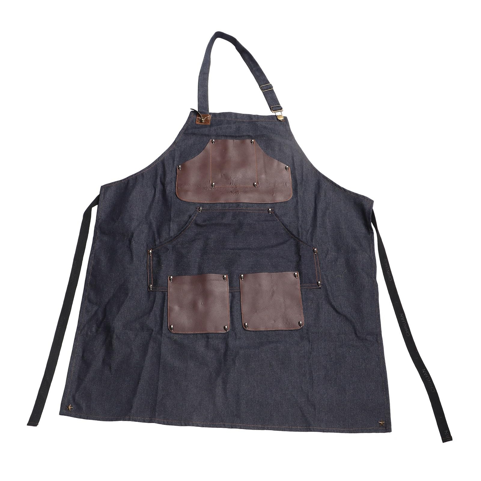 Kuuleyn Grembiule da Lavoro Denim Regolabile con Tasche