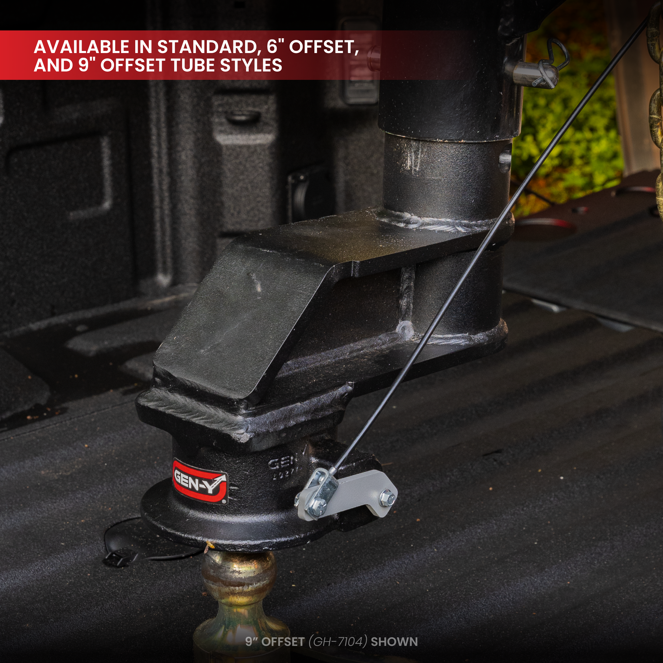 GEN-Y Viking accoppiatore gooseneck SnapLatch 4" tondo