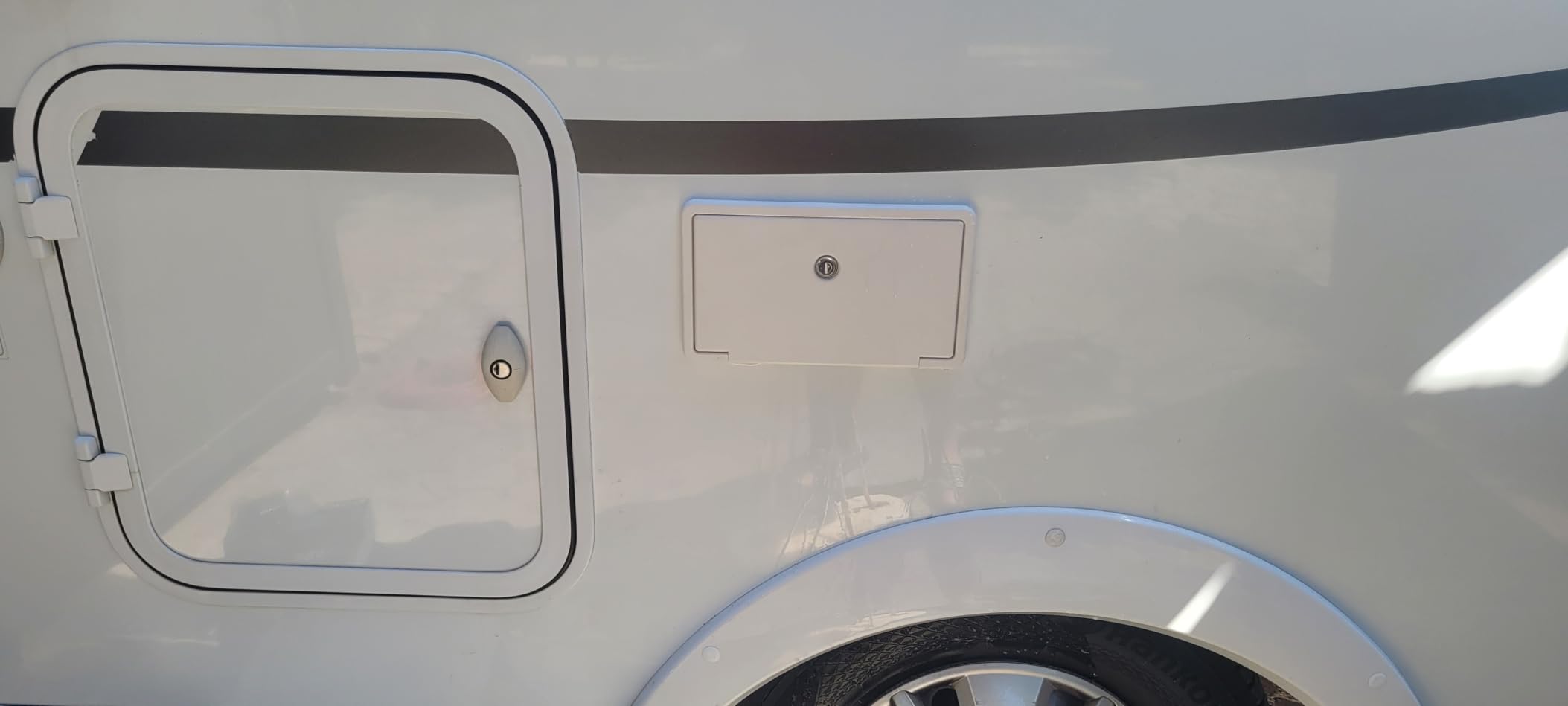 Kuuleyn Box Doccia Camper 267mm ABS Bianco 2 Chiavi