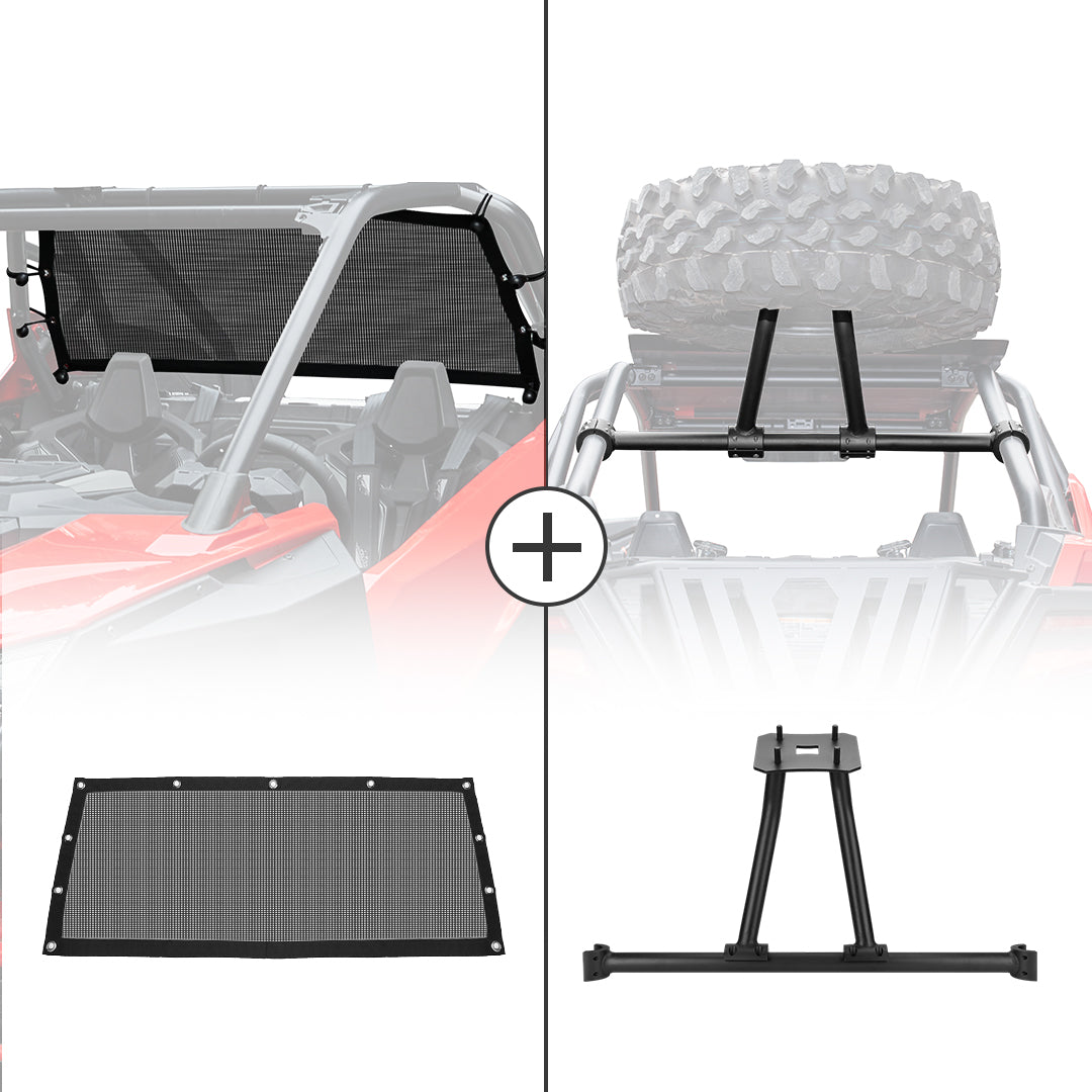 Kemimoto RZR PRO XP kit rete lunotto e portaruota scorta
