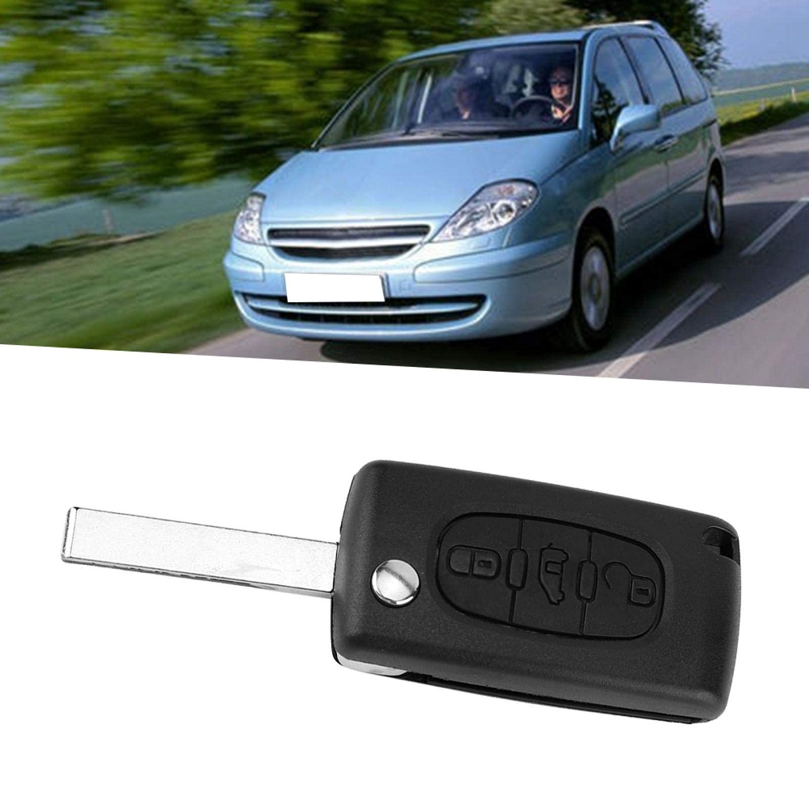 Kuuleyn HU83 custodia chiave auto 3 pulsanti Citroen Fiat