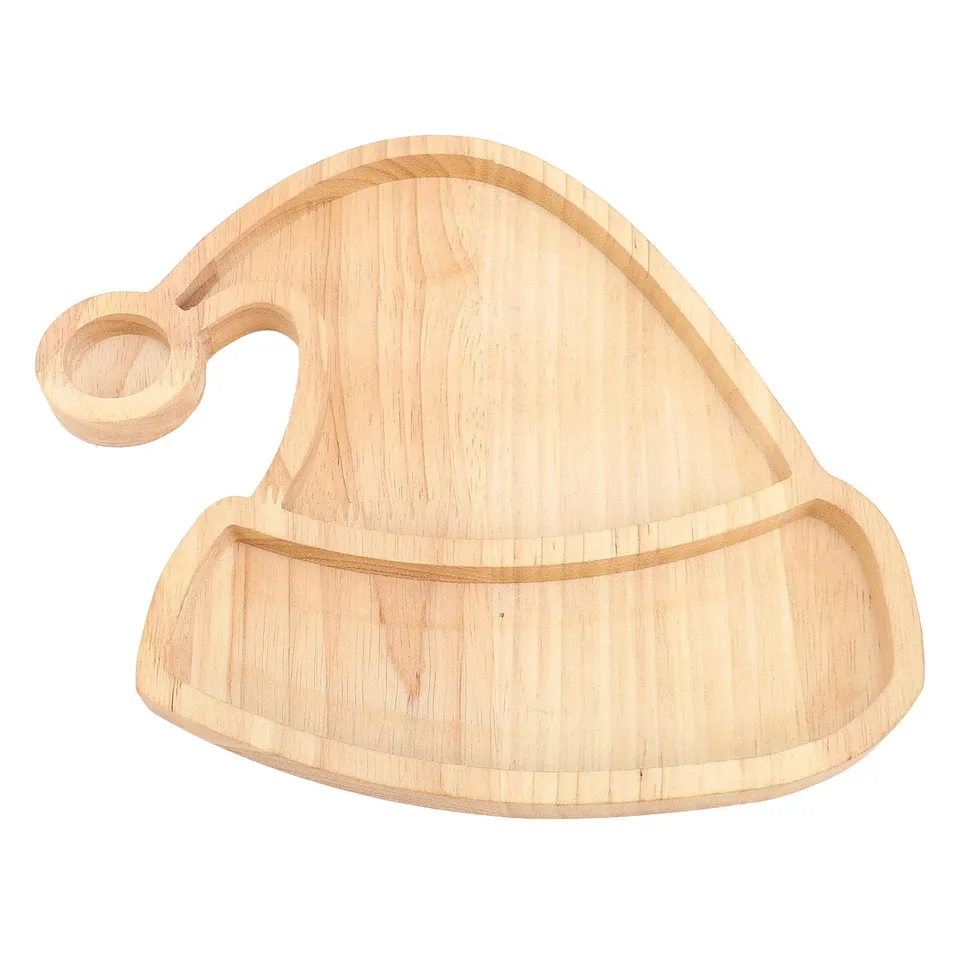 Hapivida Vassoio Legno Quercia Cappello Natale Antipasti